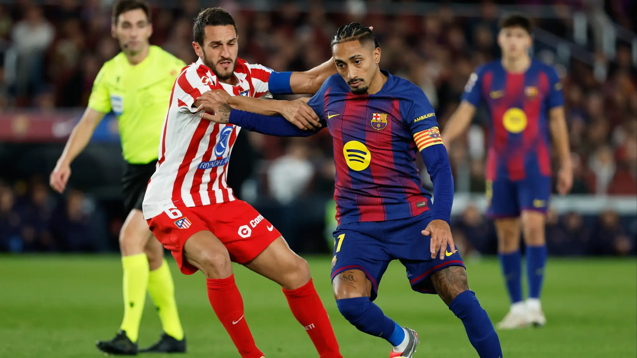 Momentka zo zápasu Barcelona - Atlético Madrid