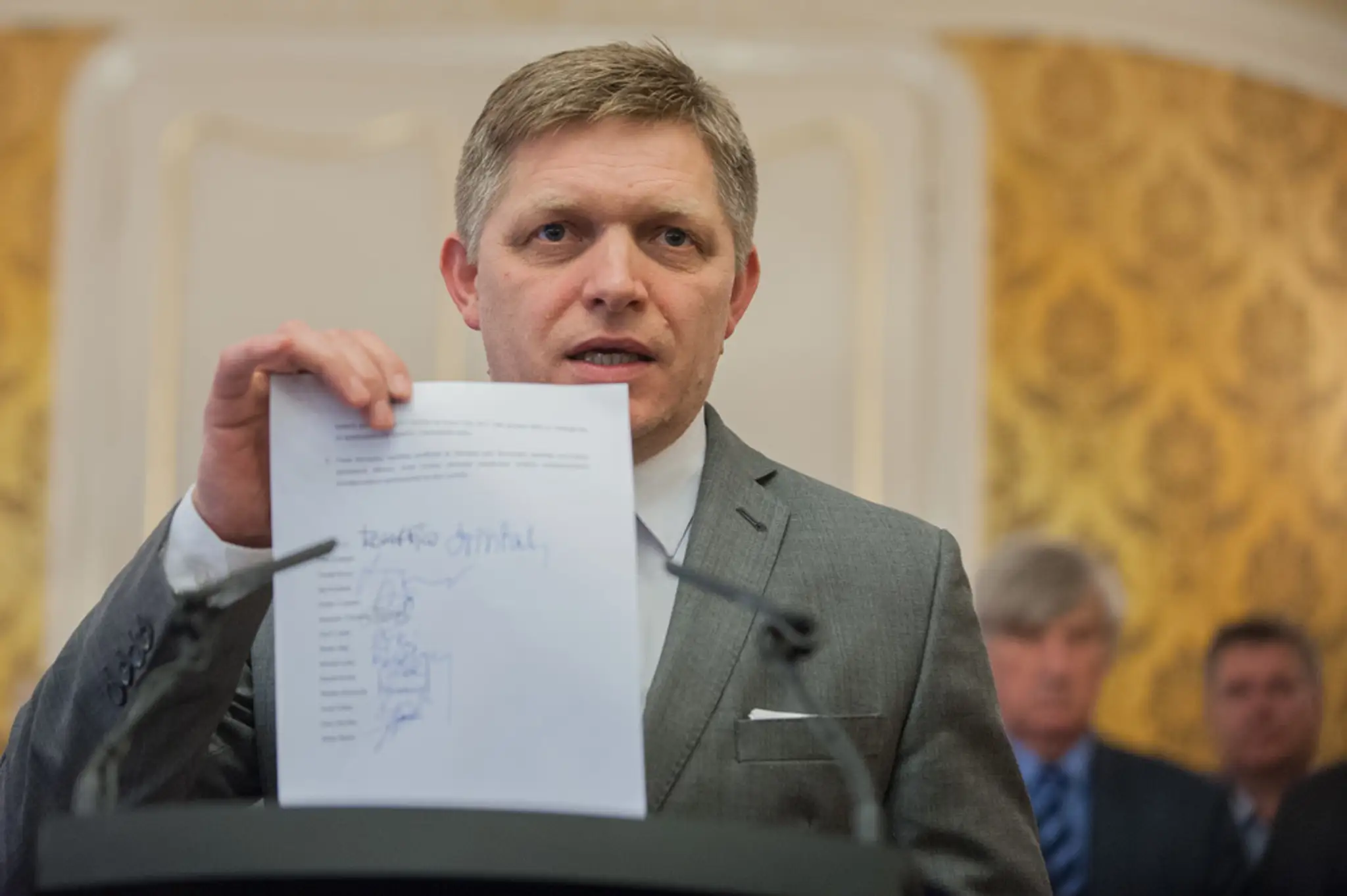 Robert Fico a Váhostav.