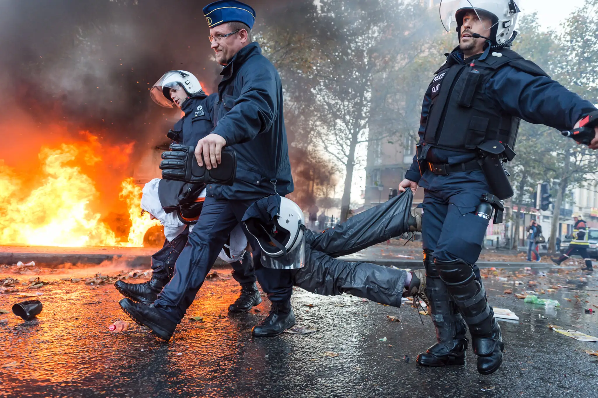 Protest v Bruseli.