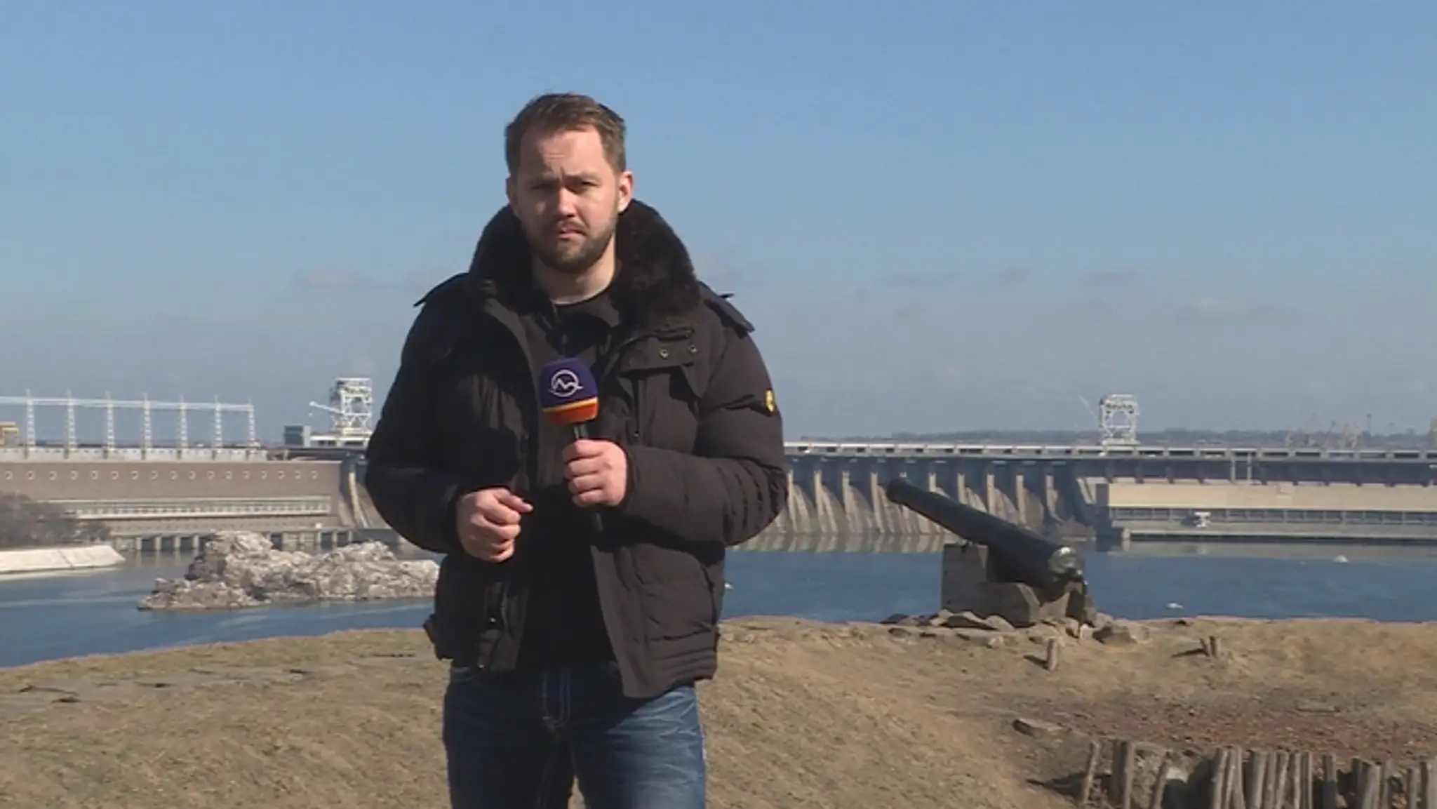 Štáb TV Markíza na Ukrajine.