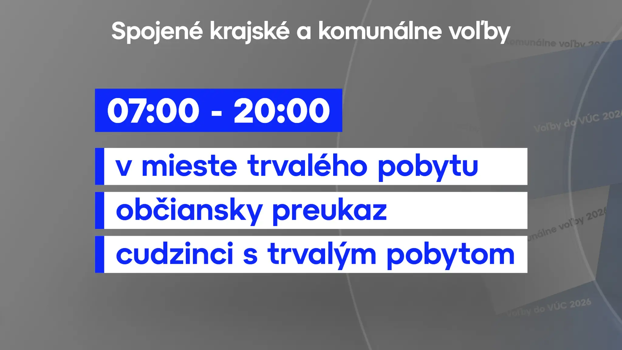 Spojené krajské a komunálne voľby