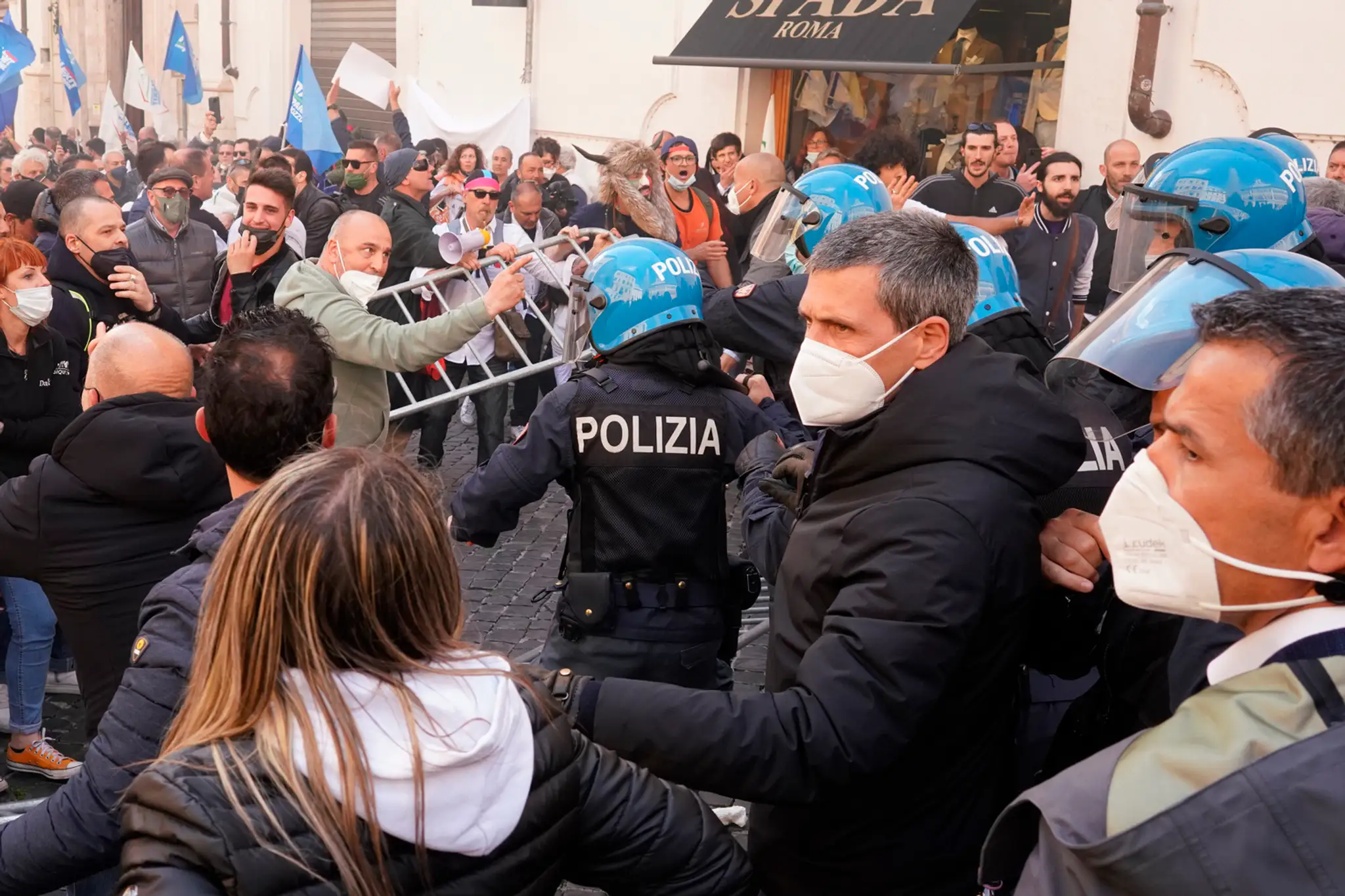 Protest v Taliansku.