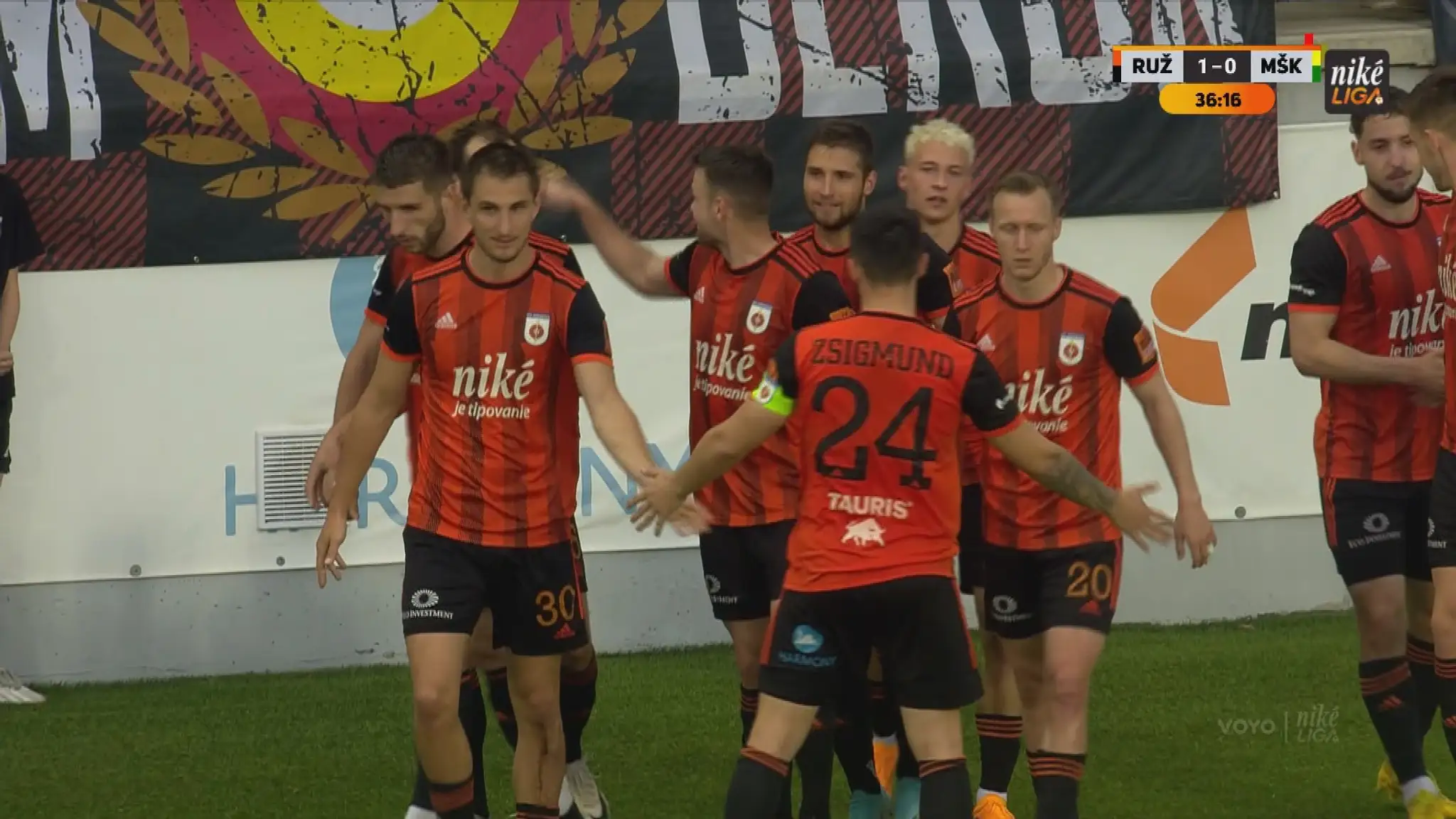 Gólová radosť futbalistov Ružomberka.