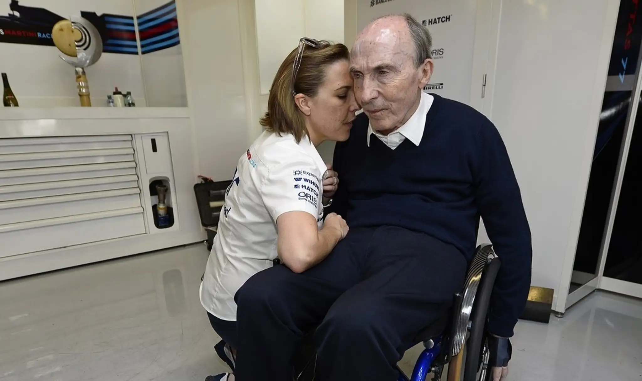 Frank Williams s dcérou Claire.