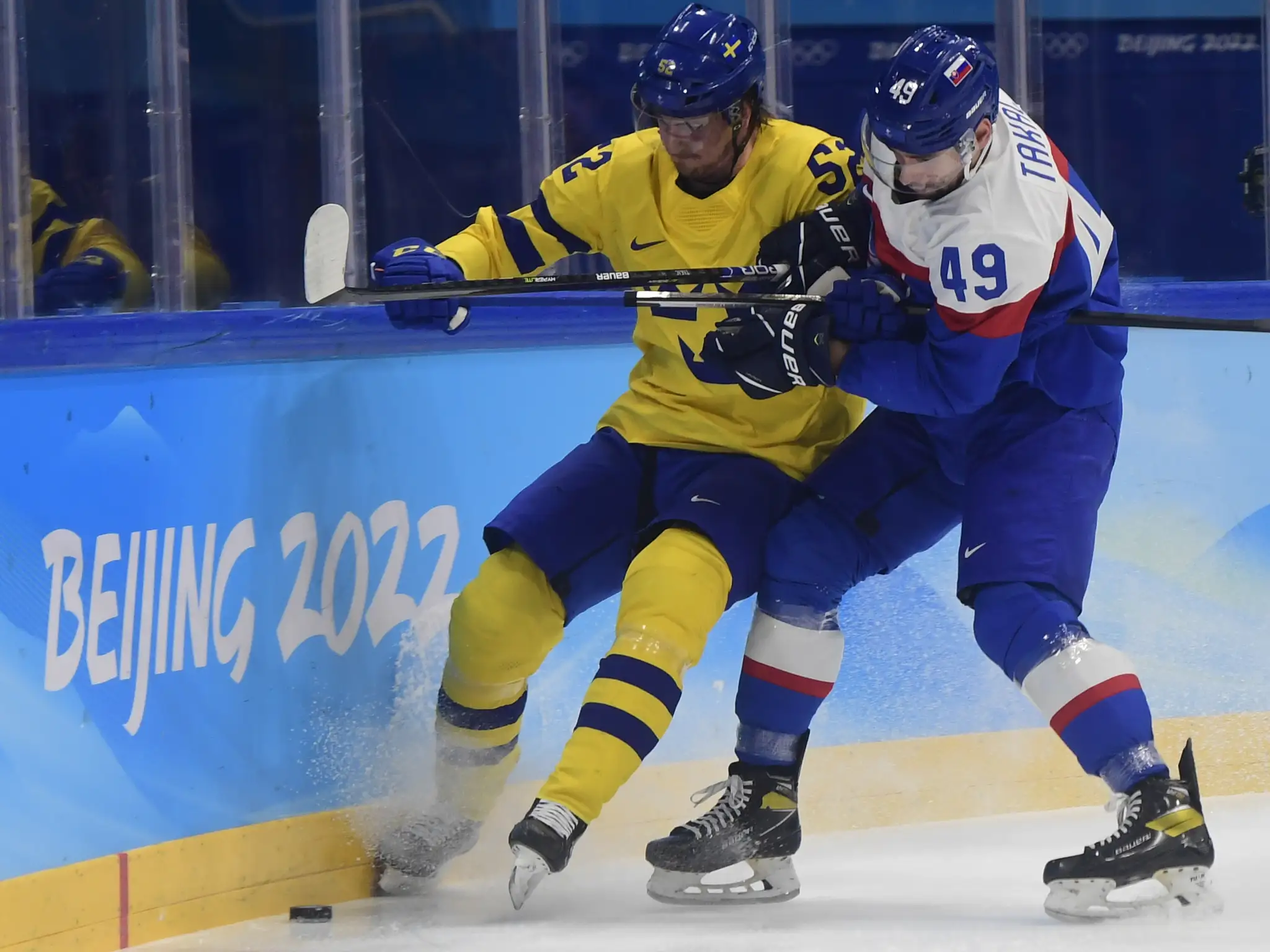 Na snímke sprava Samuel Takáč (Slovensko) a  Philip Holm (Švédsko).