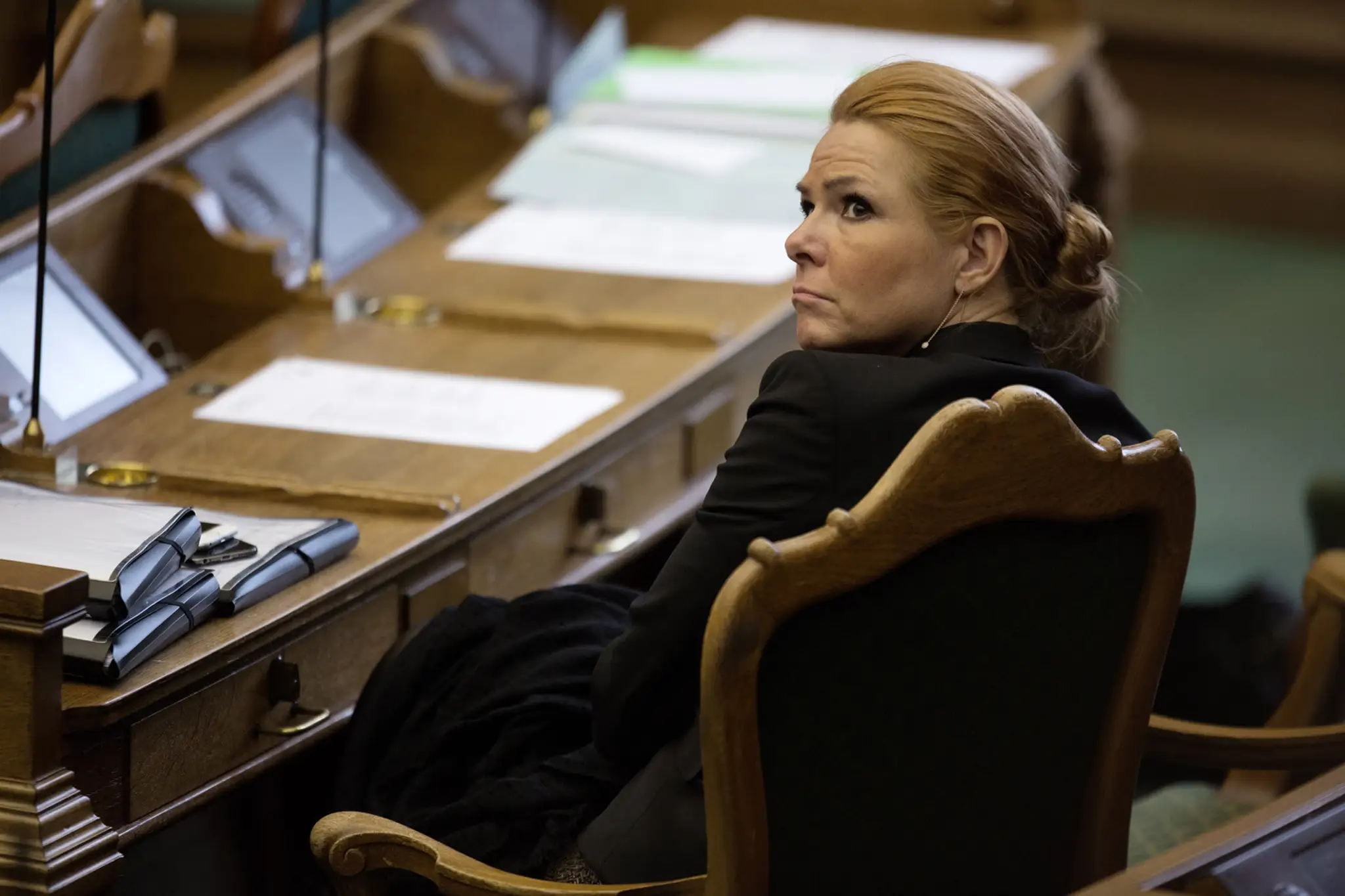 Dánska ministerka pre integráciu Inger Stöjbergová z Liberálnej strany.