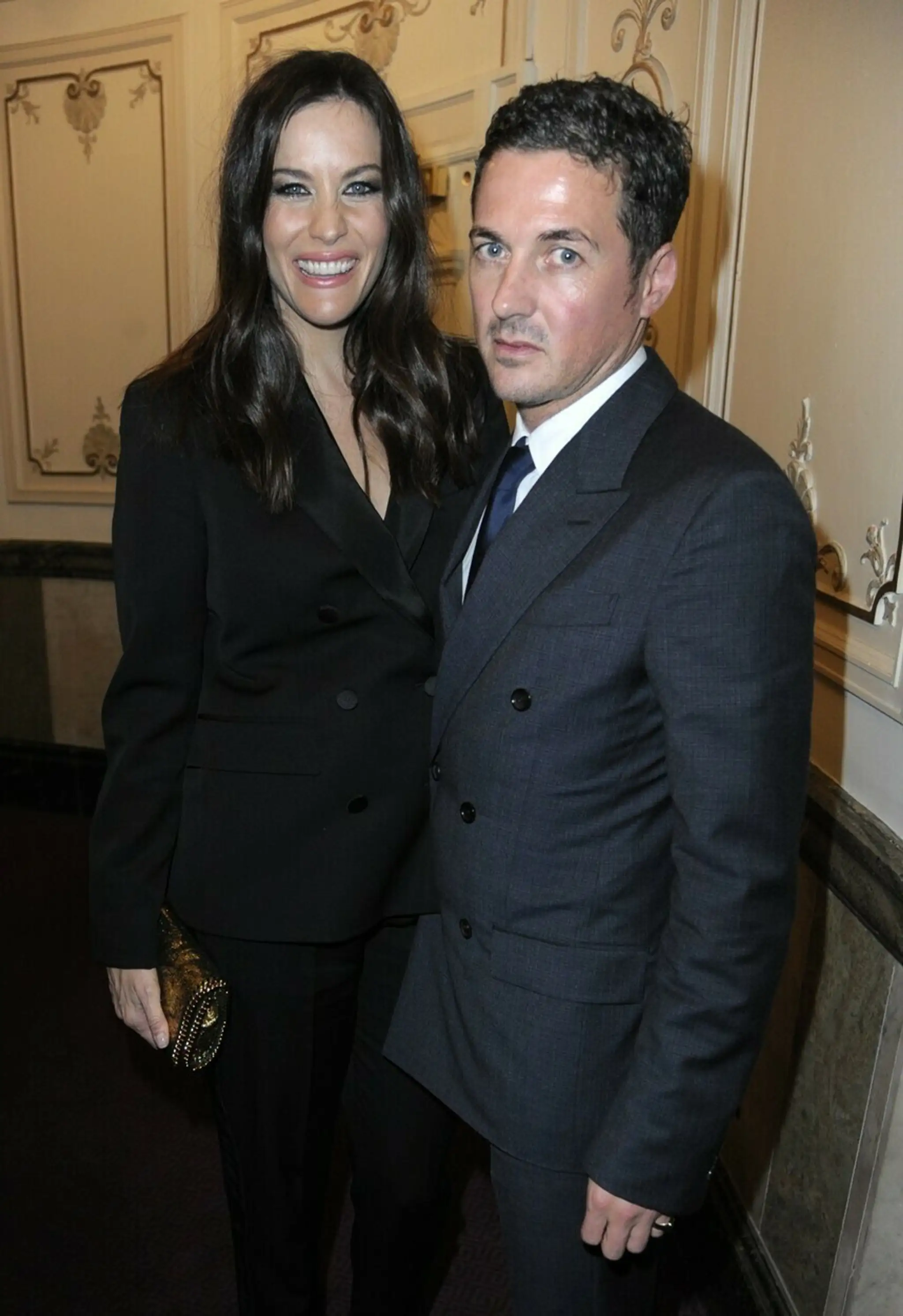 Liv Tyler a Dave Gardner na Britských módnych cenách v Londýne - 23. novembra 2015 (na snímke)