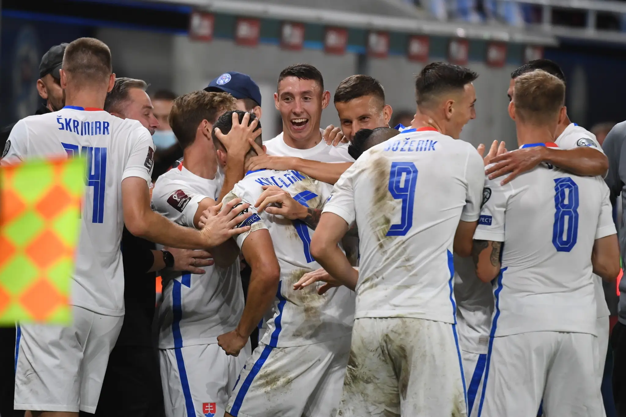 Gólová radosť Slovákov v kvalifikácii MS 2022 proti Cypru.