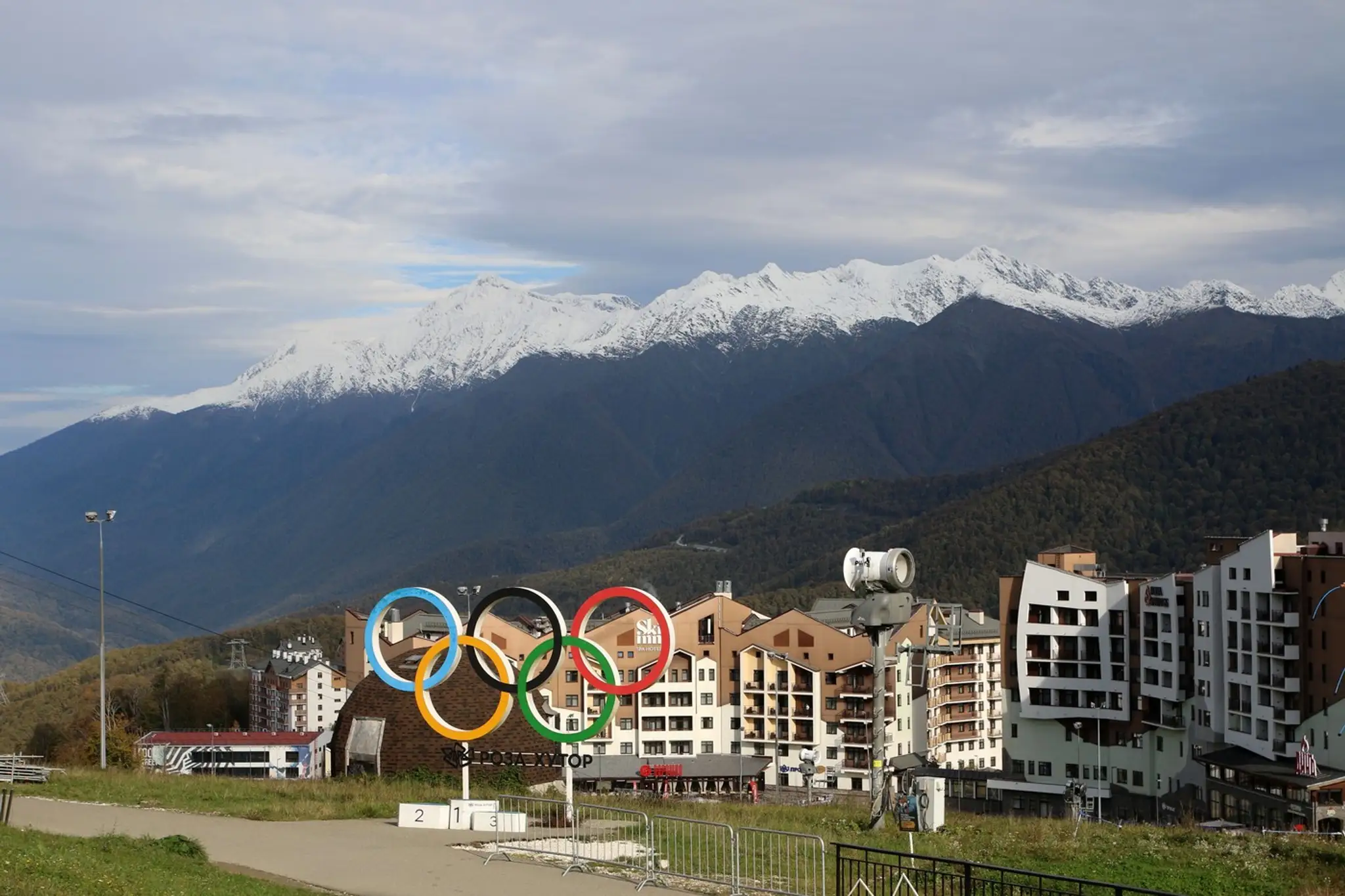 Cortina d’Ampezzo je pripravené na olympiády. 