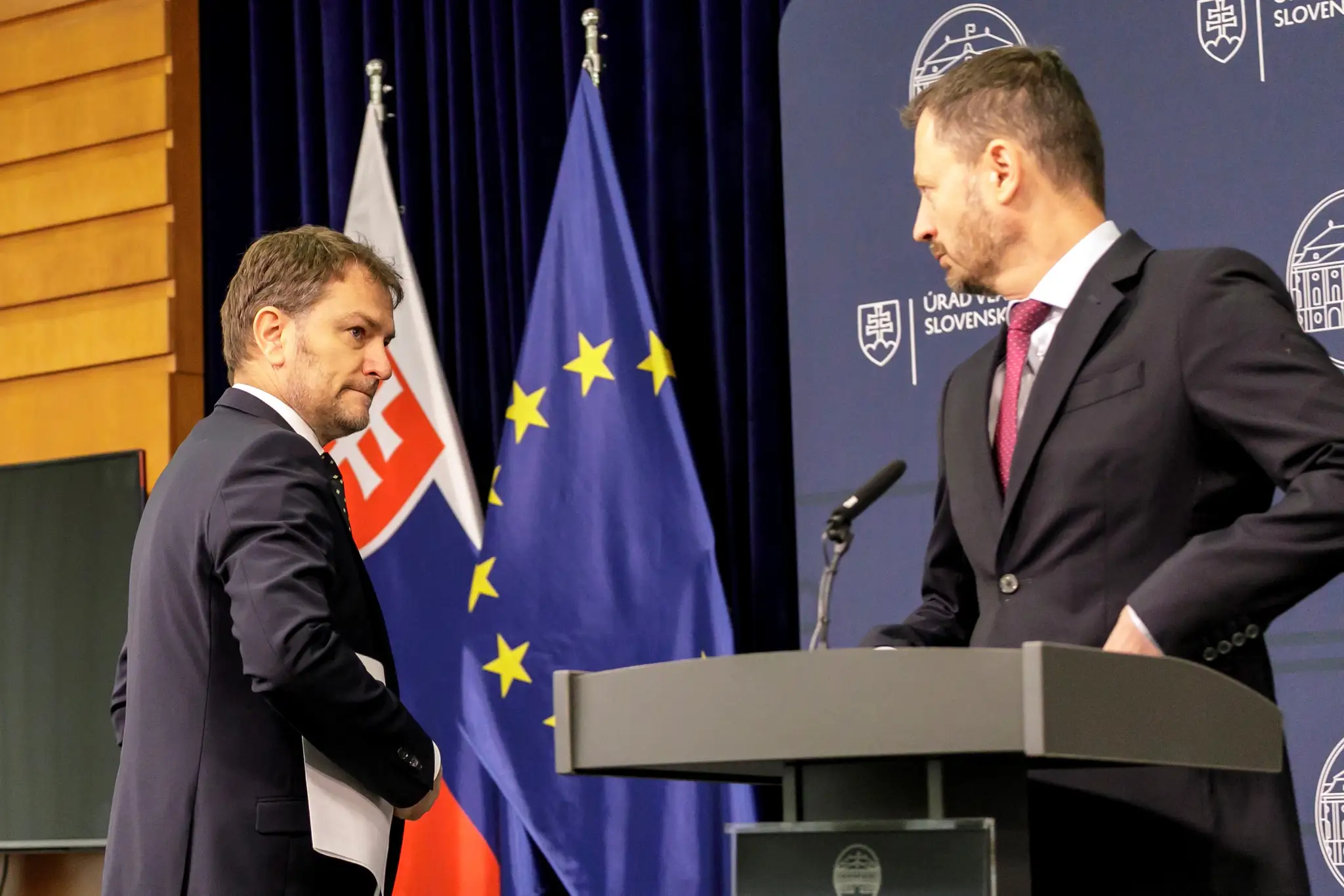 Igor Matovič a Eduard Heger.