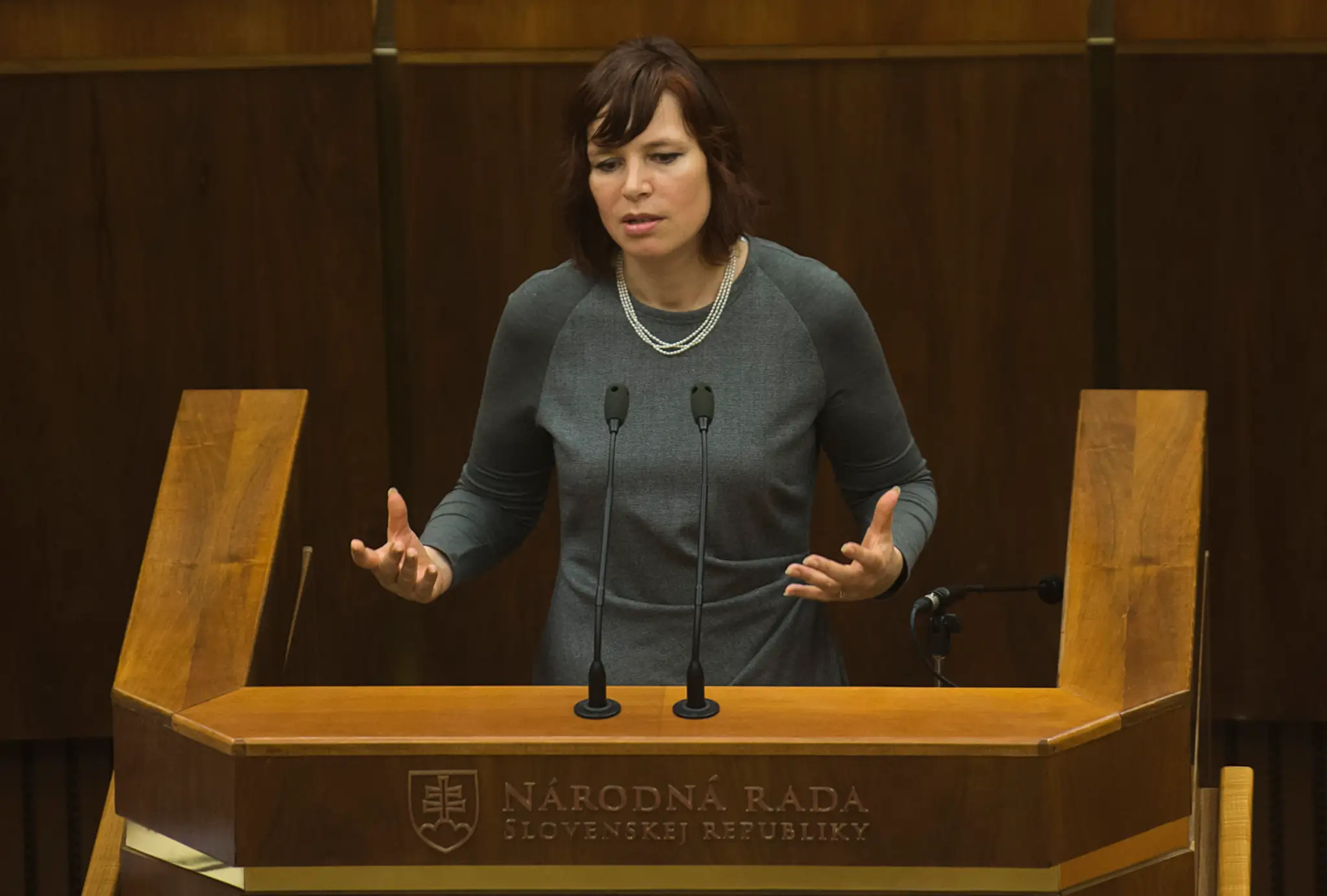 Na snímke poslankyňa NRSR Veronika Remišová (OĽaNO-NOVA)