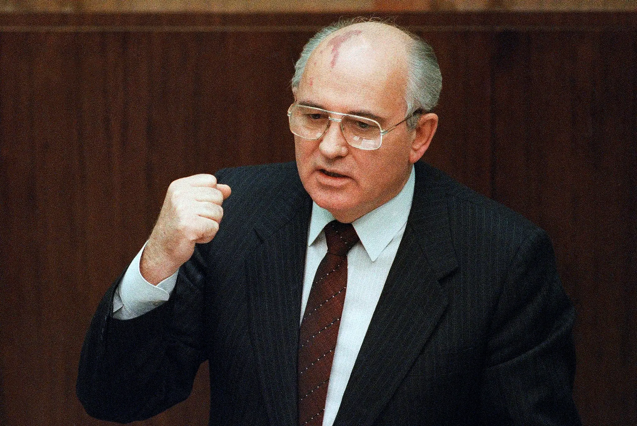 Michail Gorbačov na snímke z roku 1991.