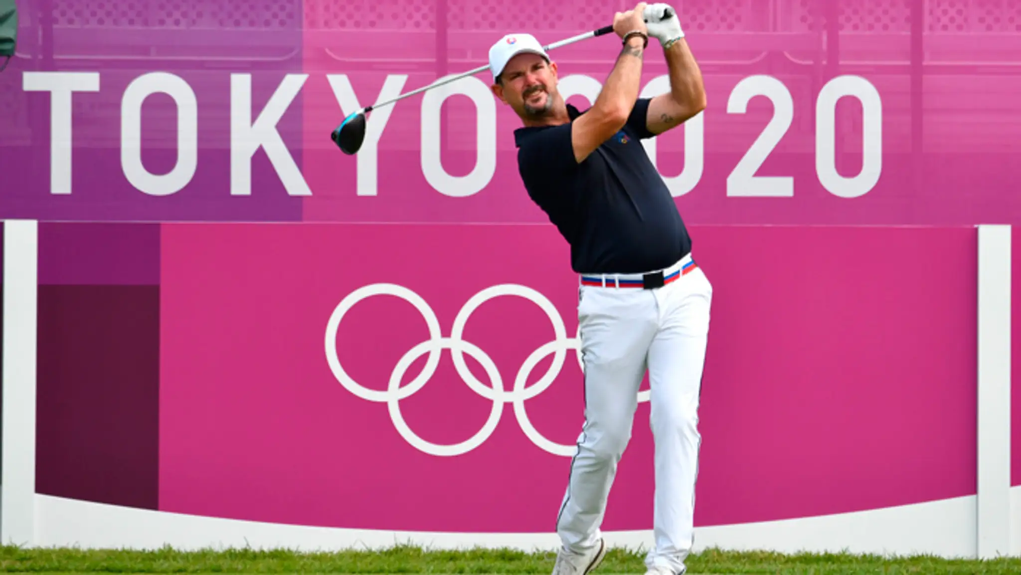 Reprezentant v golfe Rory Sabbatini na OH v Tokiu.