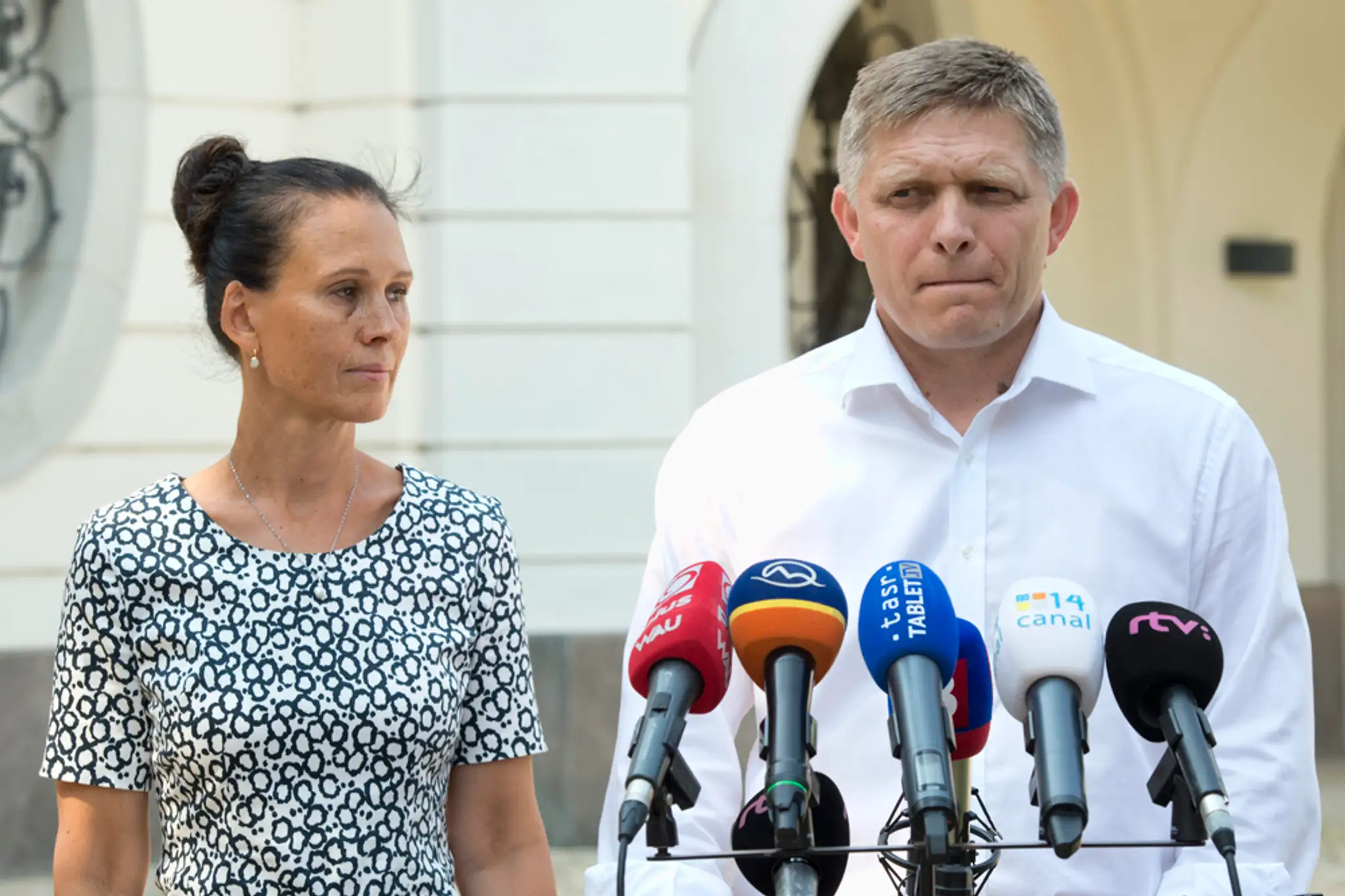 Robert Fico s manželkou Svetlanou.