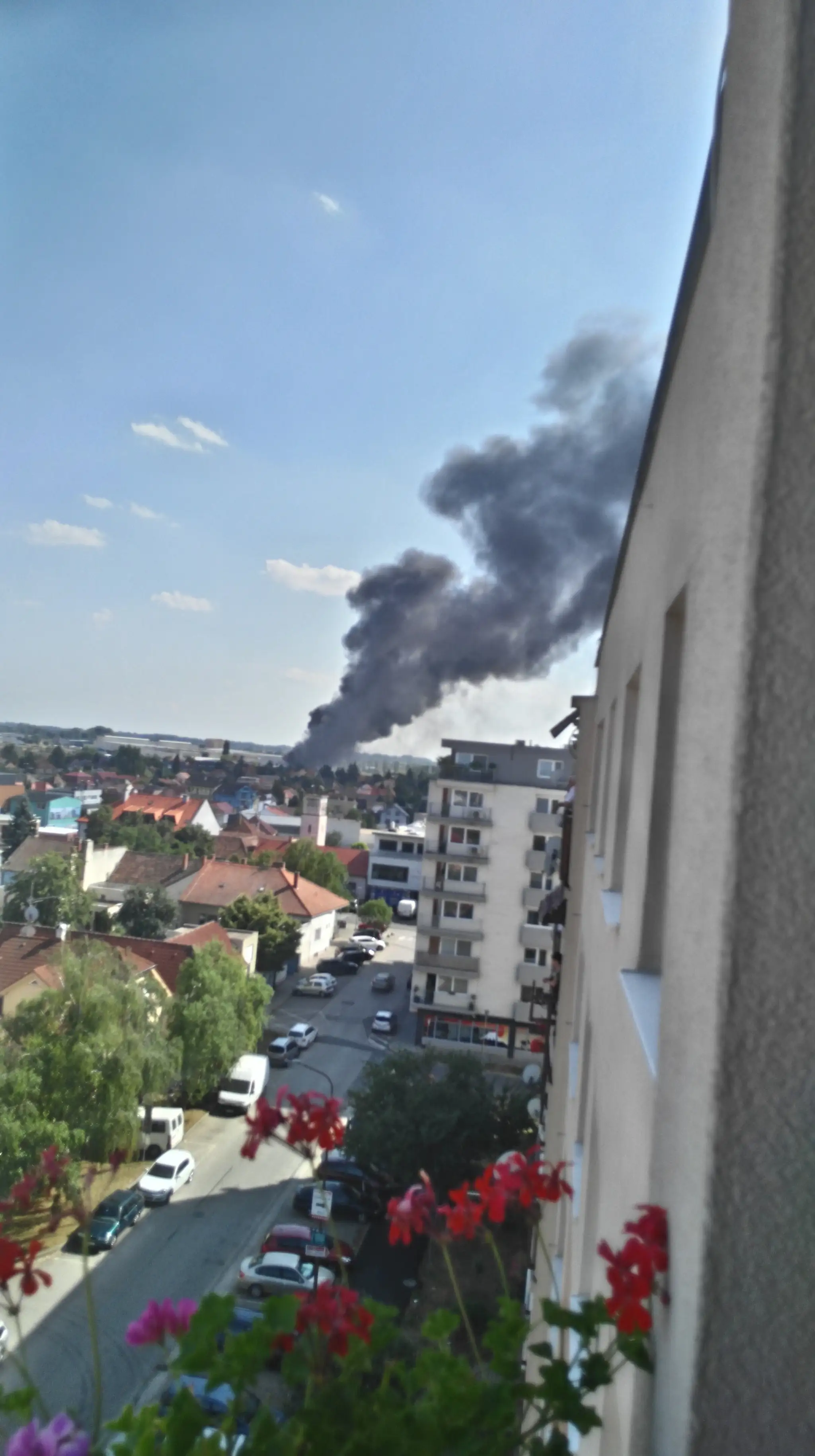 Požiar v Senci