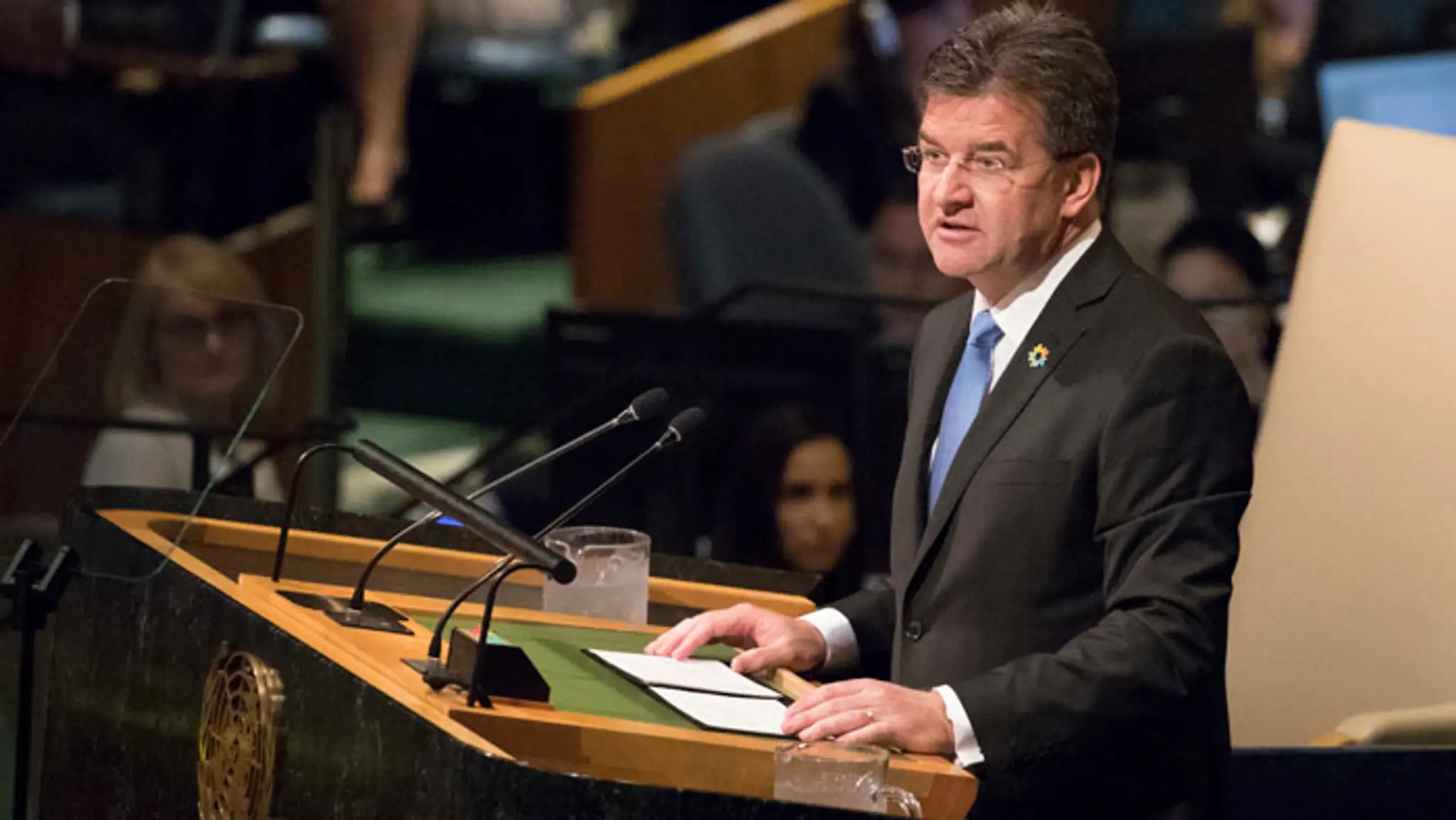 Predseda Valného zhromaždenia Organizácie Spojených národov Miroslav Lajčák.