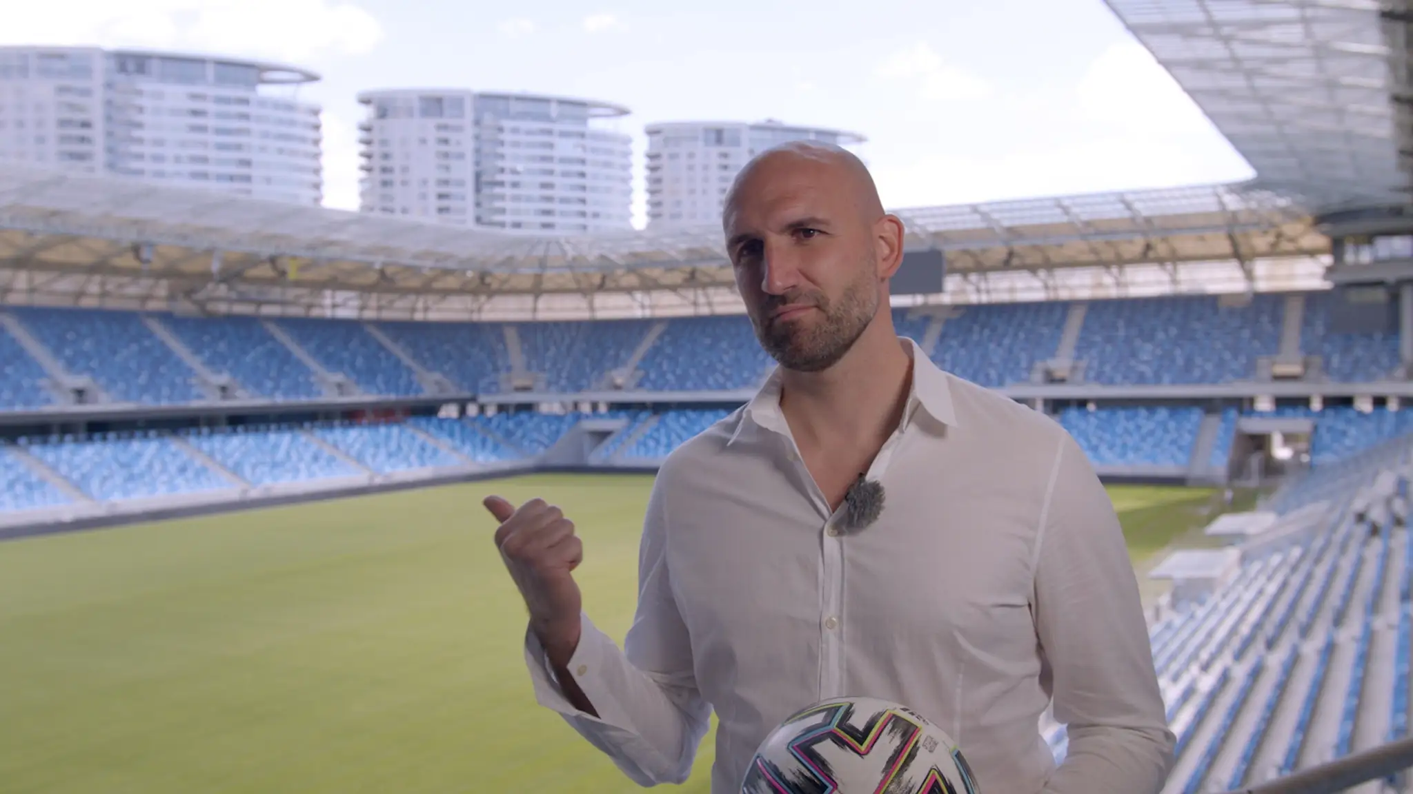 Róbert Vittek na Národnom futbalovom štadióne.
