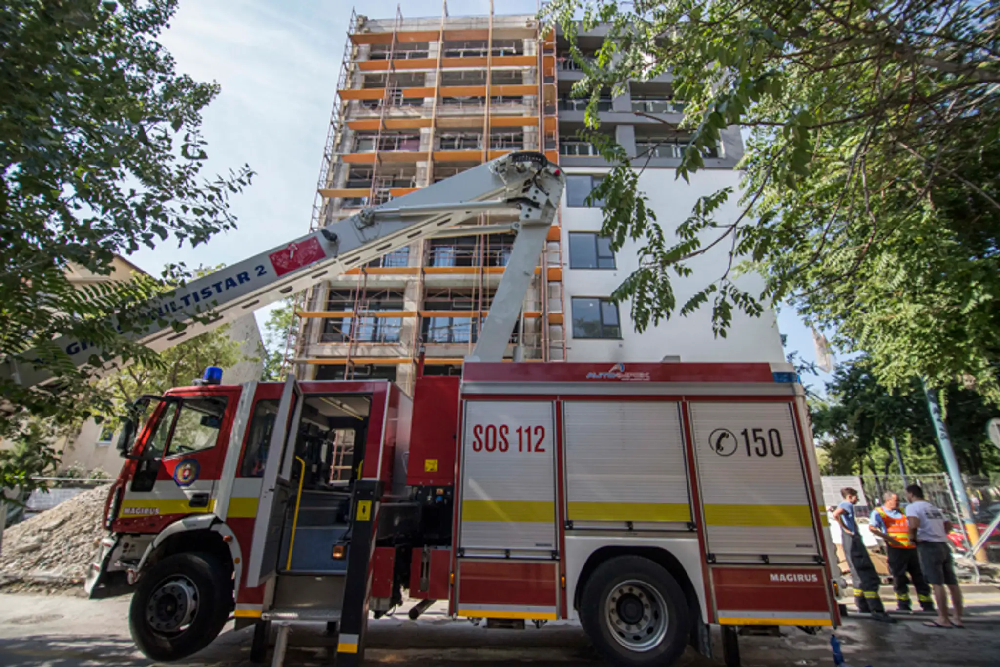 Pohľad na rekonštruovaný bytový dom na Žilinskej ulici, kde horela izolácia