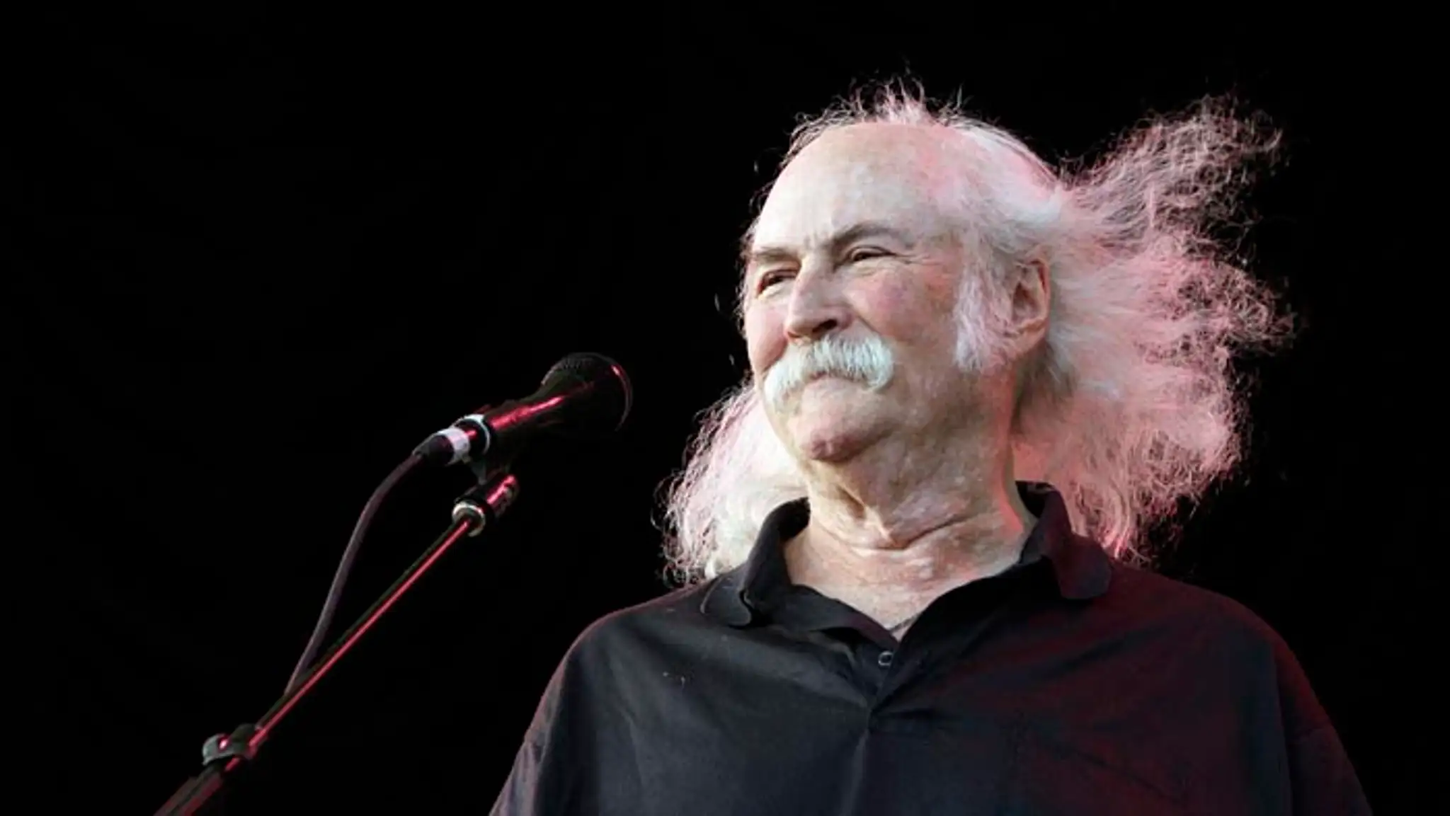 Americký folk-rockový hudobník David Crosby.
