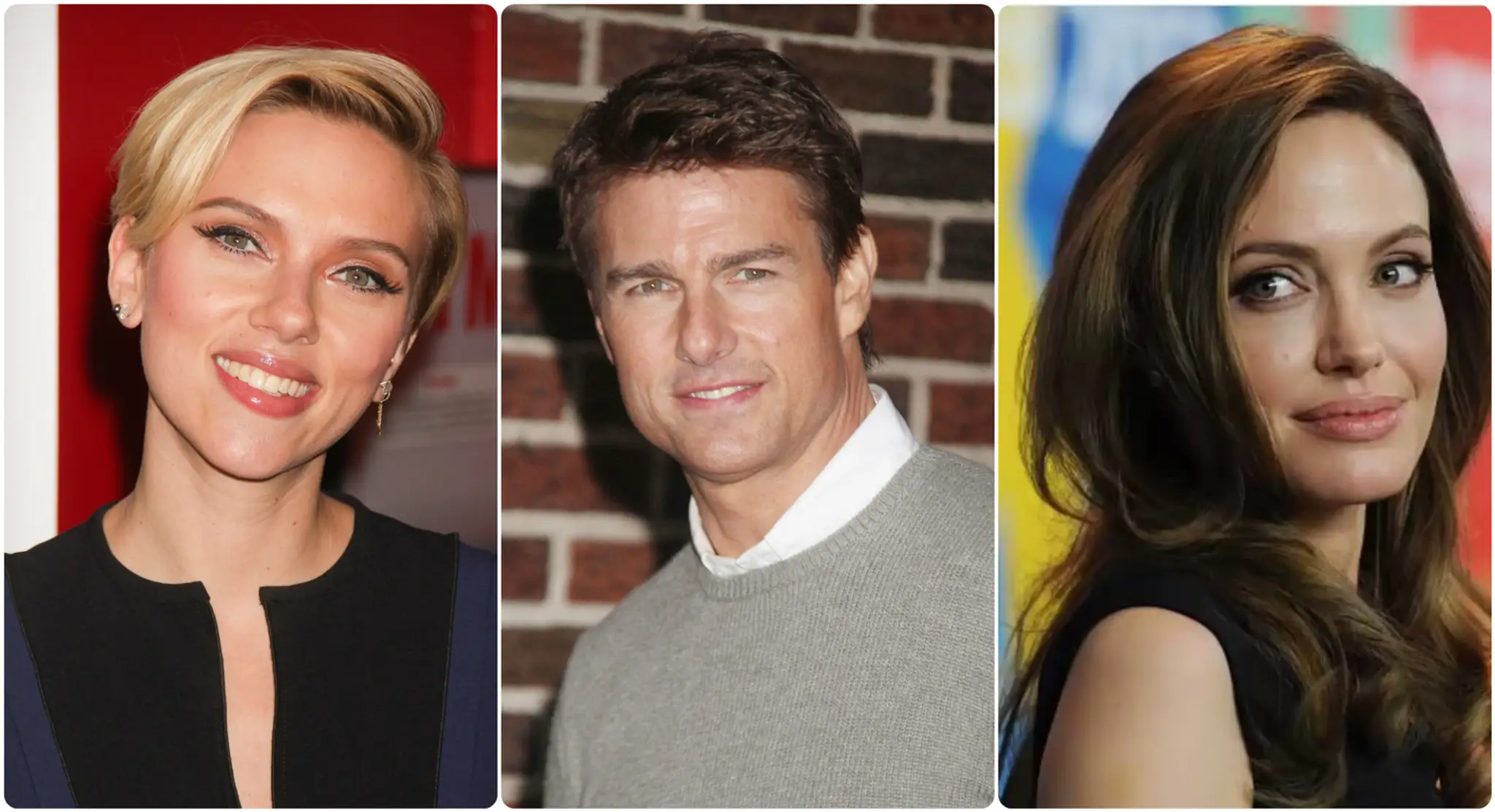 Scarlett Johansson, Tom Cruise, Angelina Jolie