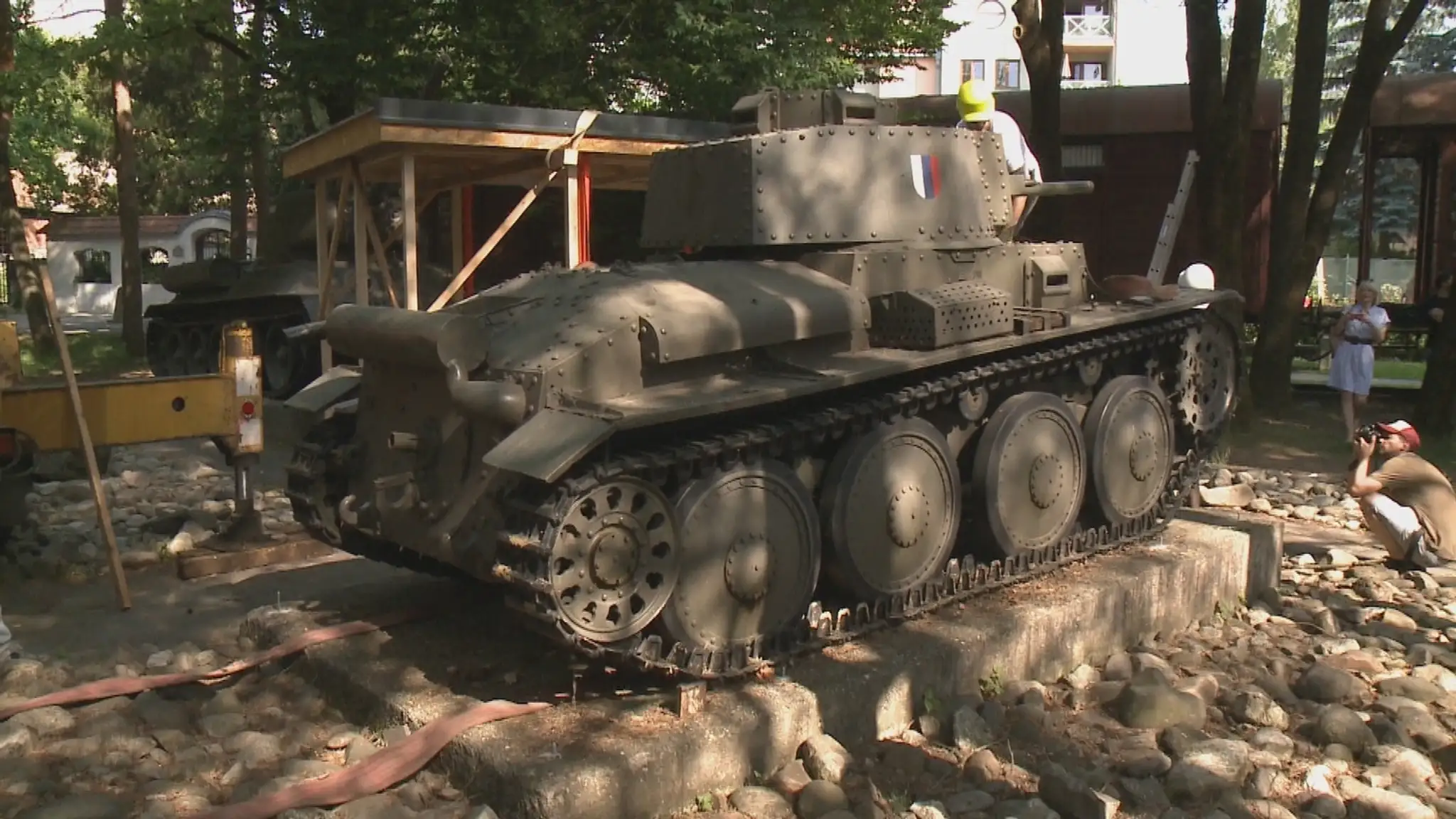 Historický tank.