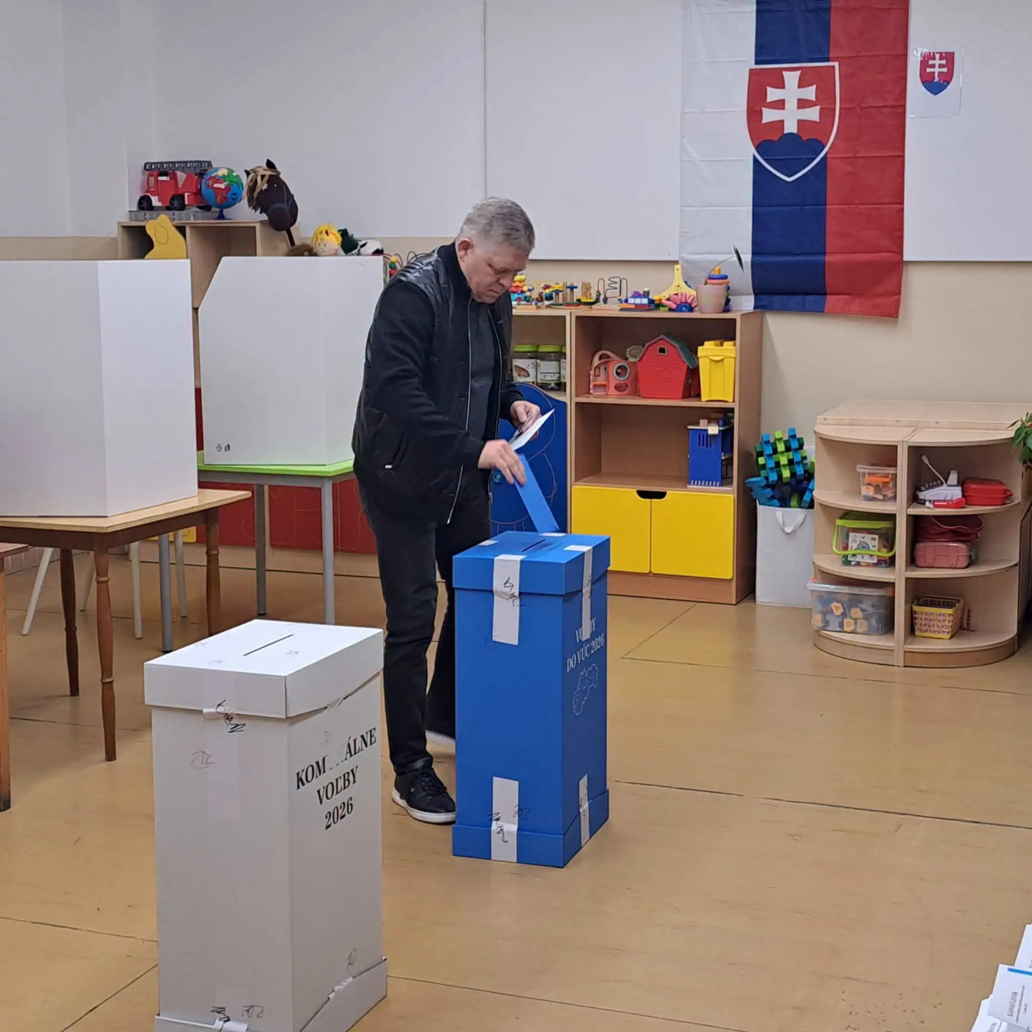 Robert Fico odovzdal svoj hlas vo voľbách