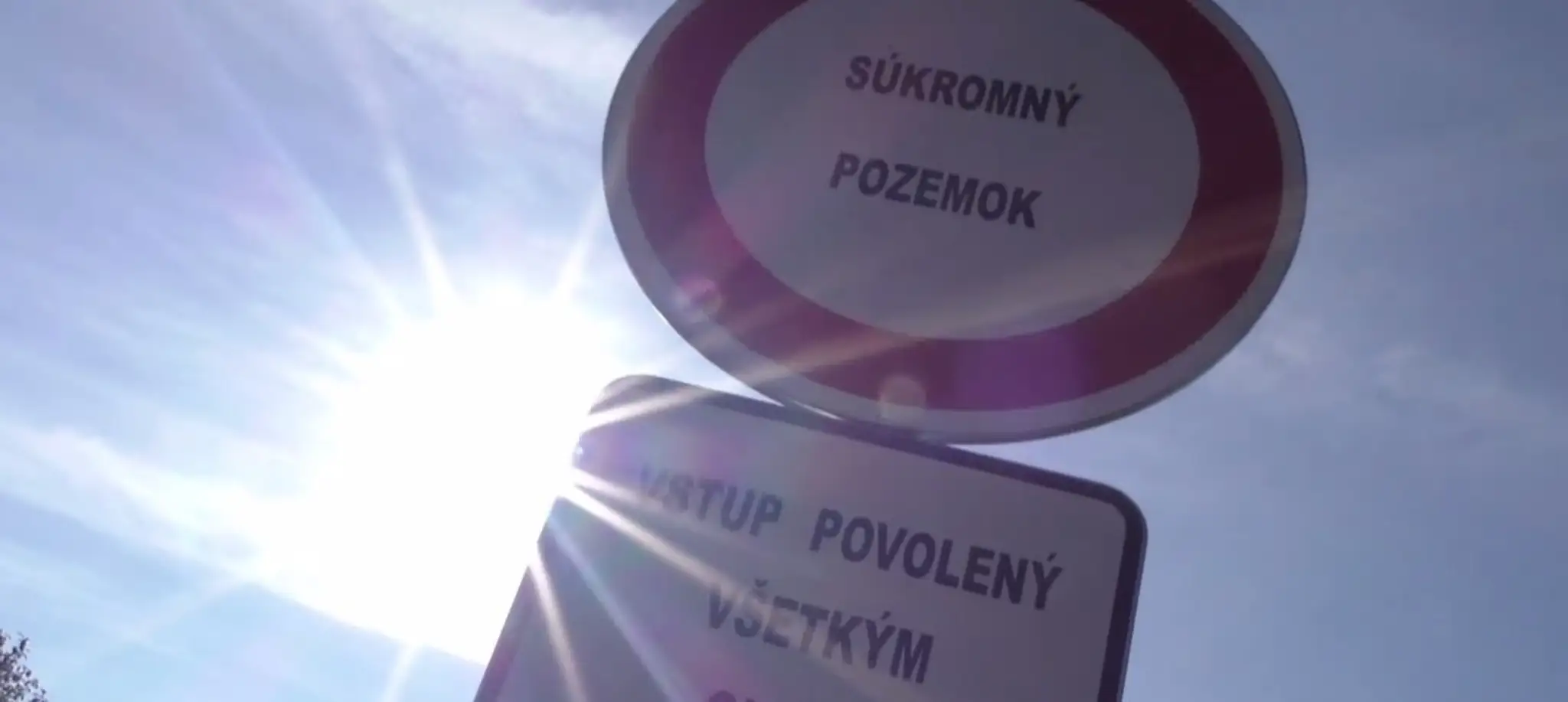 Kuriózna dopravná značka.