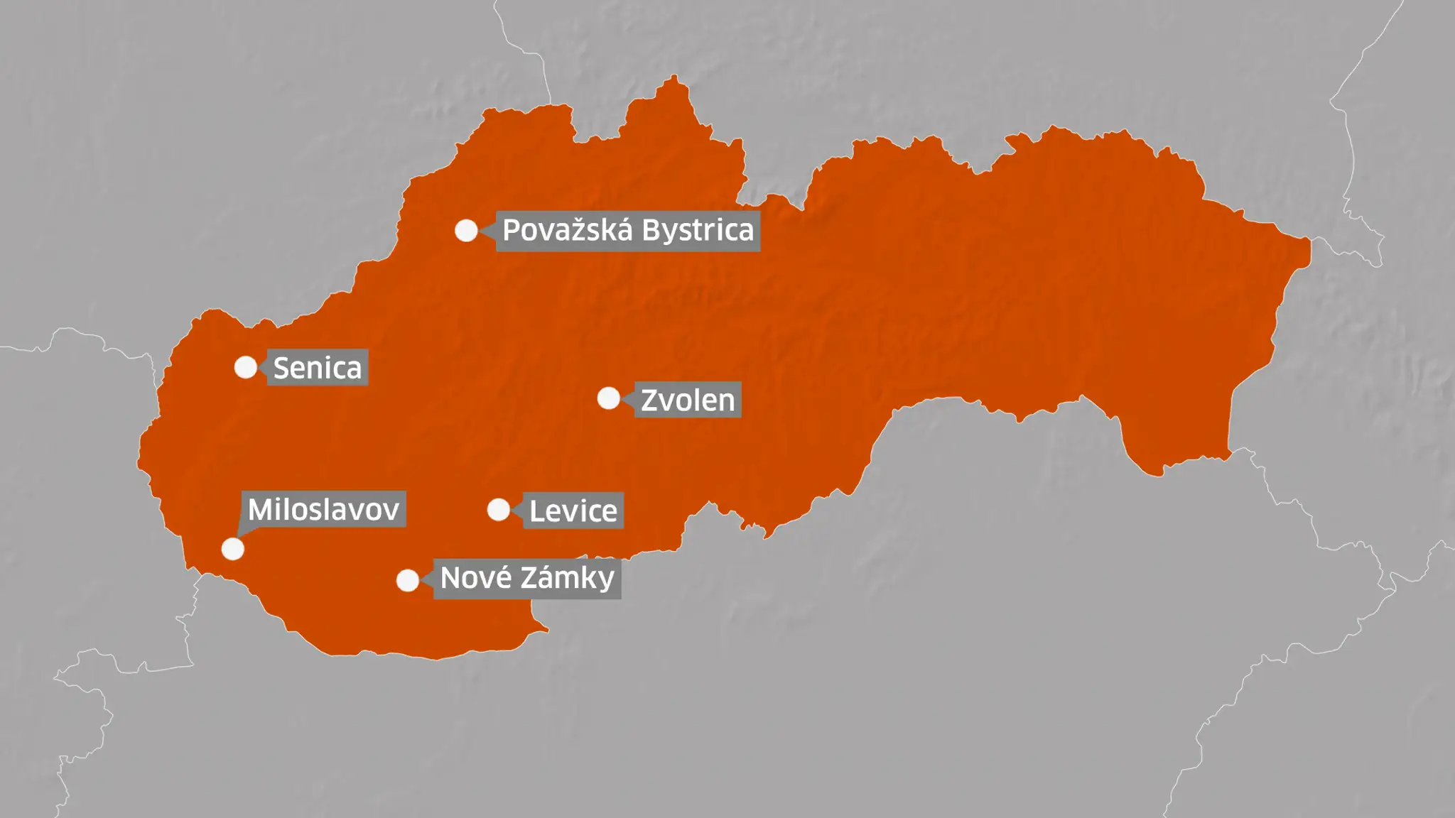 Mapa predajní Biedronky