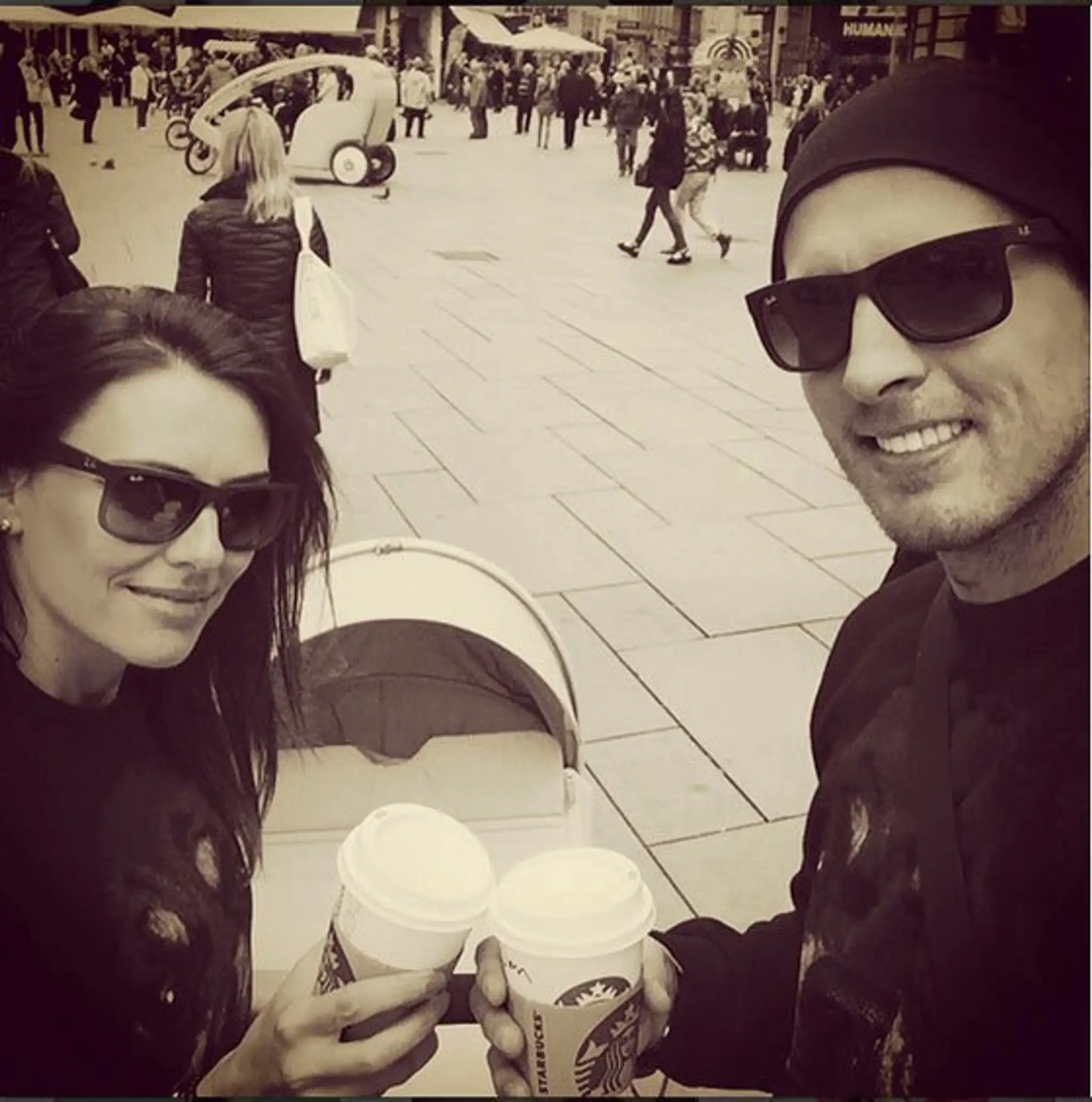 Magda Šebestová a Ján Ďurica s dcérkou (foto: Instagram Ján Ďurica)