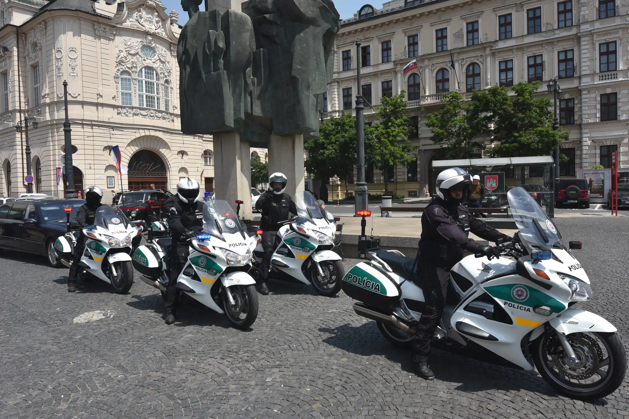 Policajné motorky - ilustračná snímka