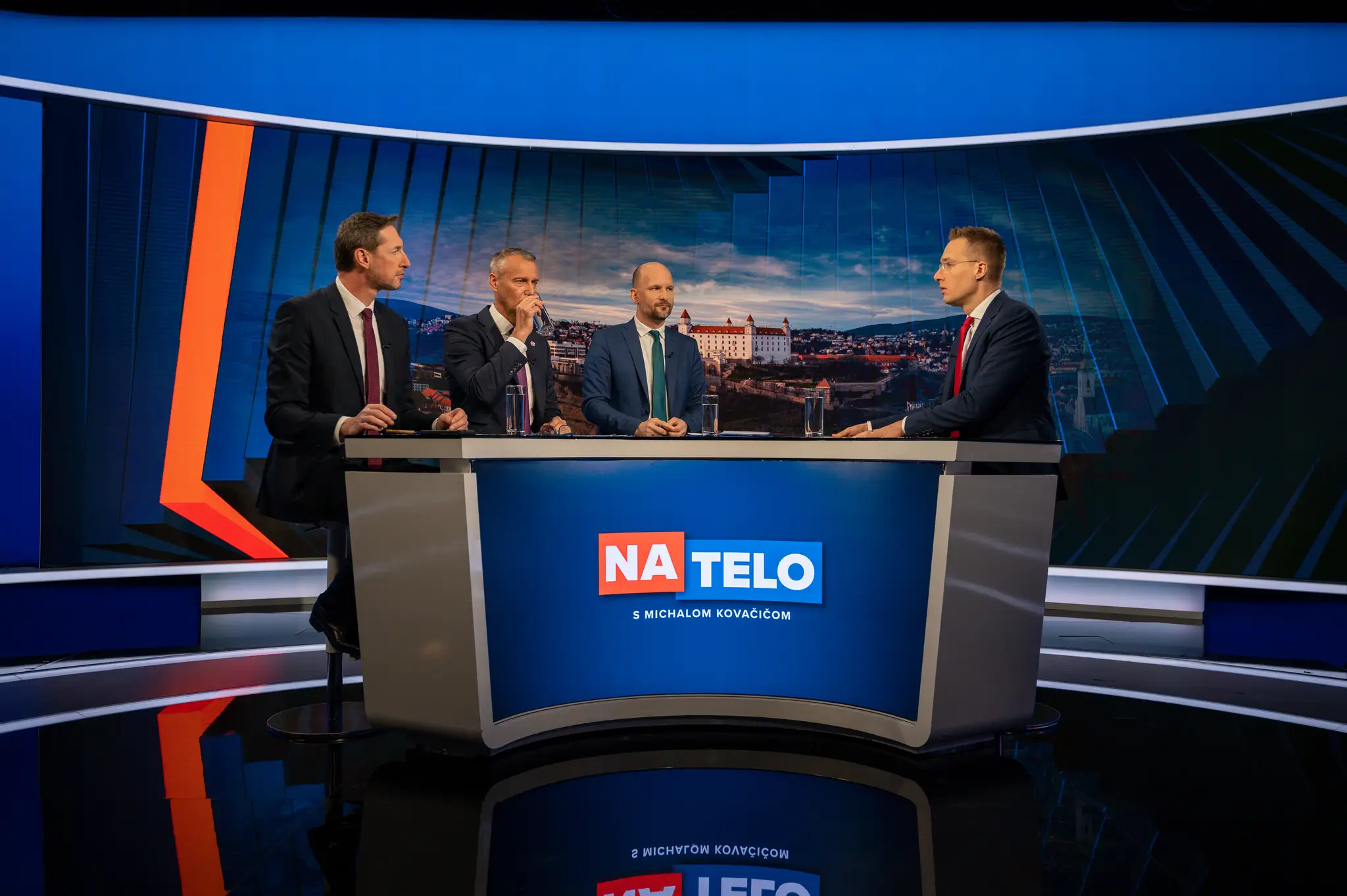 Milan Majerský, Richard Raši a Gábor Grendel v relácii Na telo.