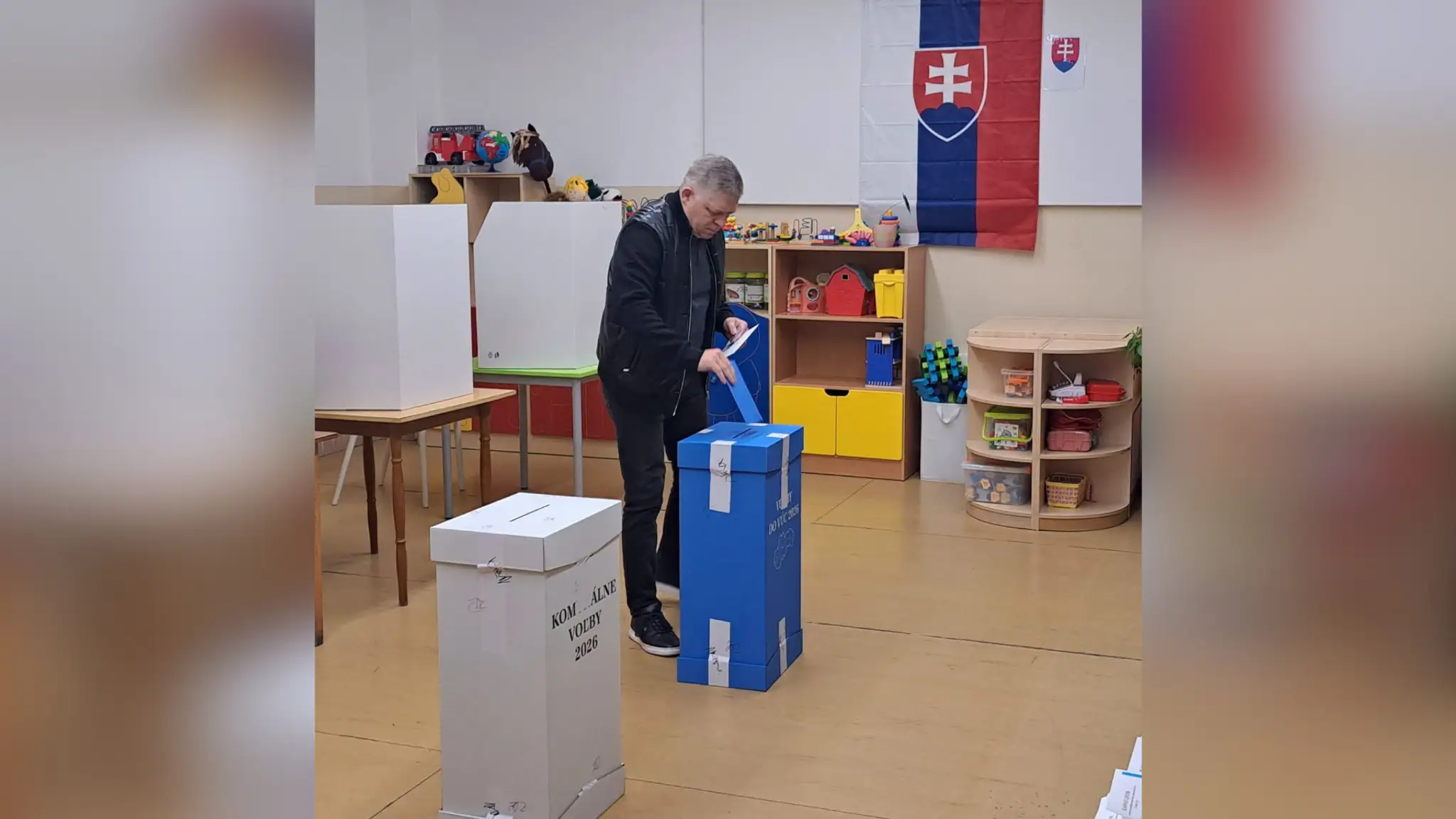 Robert Fico odovzdal svoj hlas vo voľbách