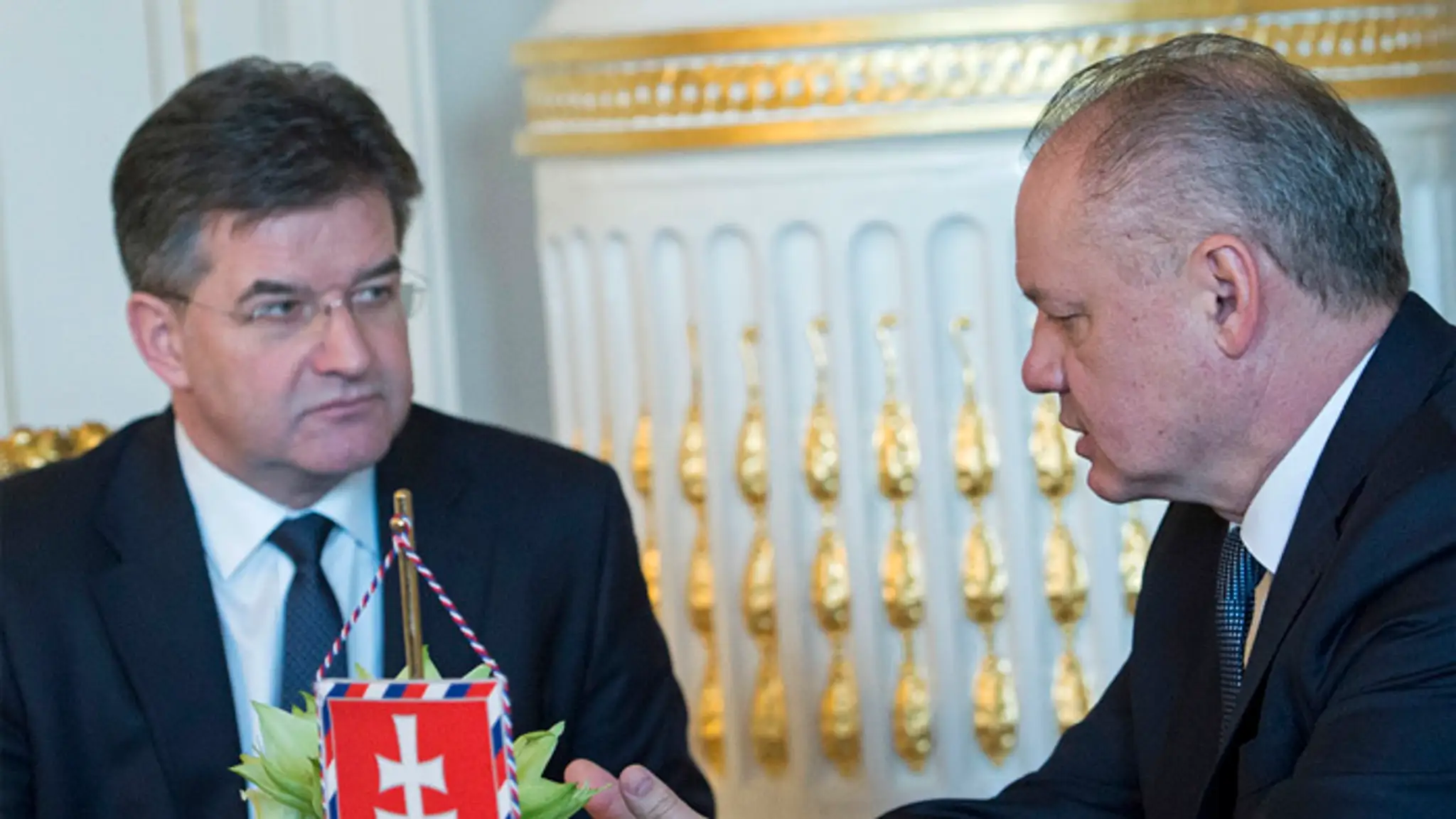 Miroslav Lajčák a Andrej Kiska. 