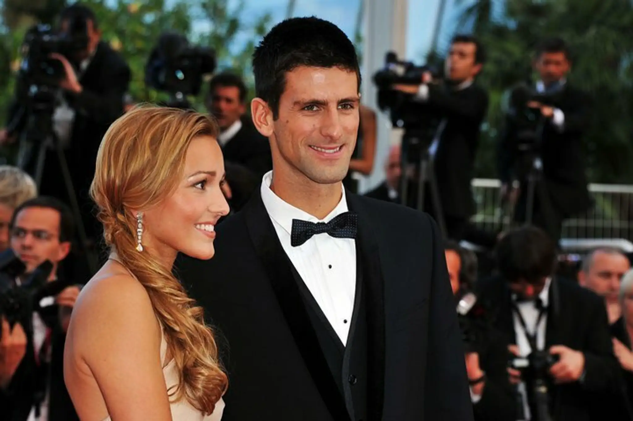 Novak Djokovič a Jelena Rističová