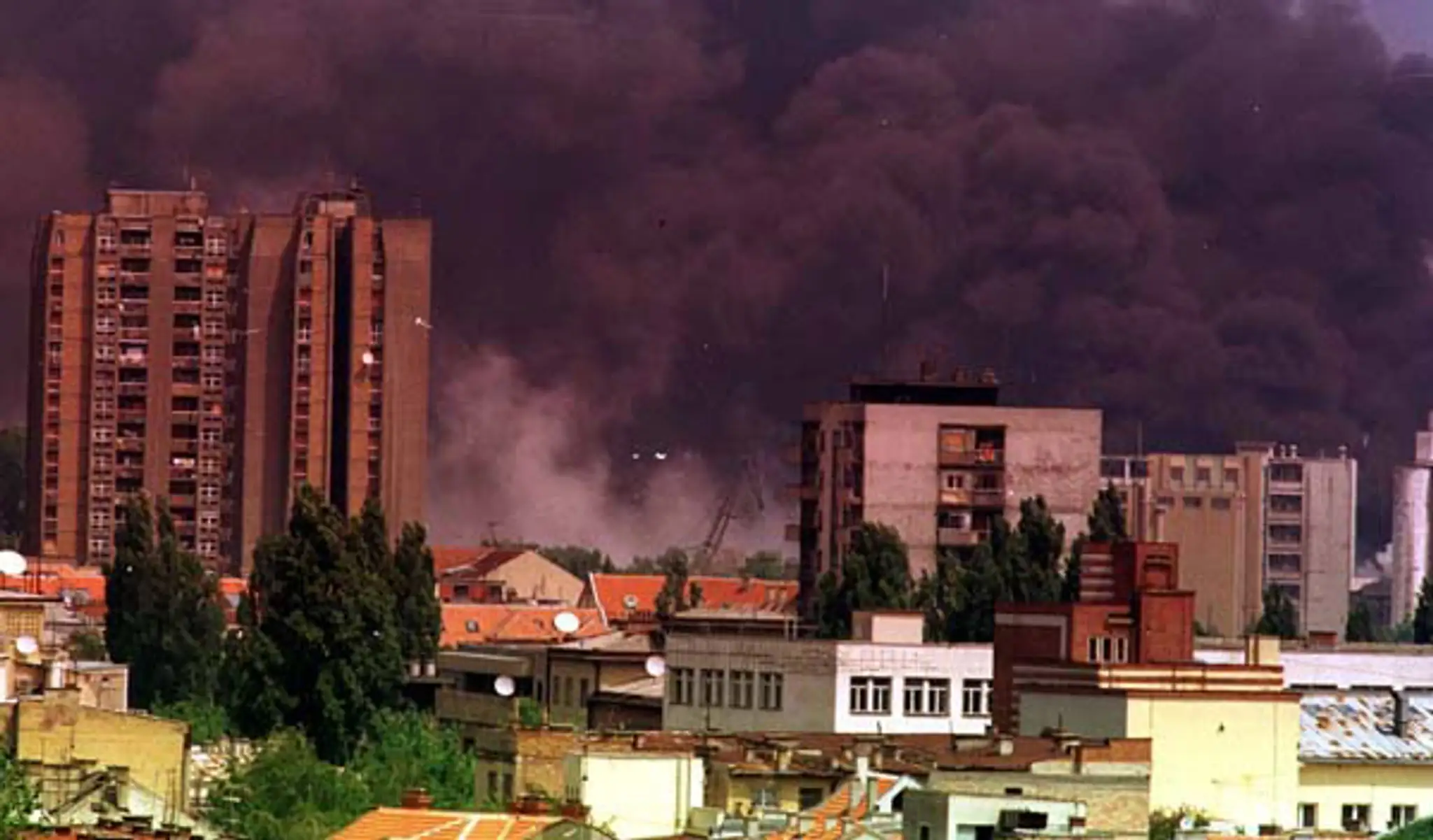Bombardovanie Belehradu.