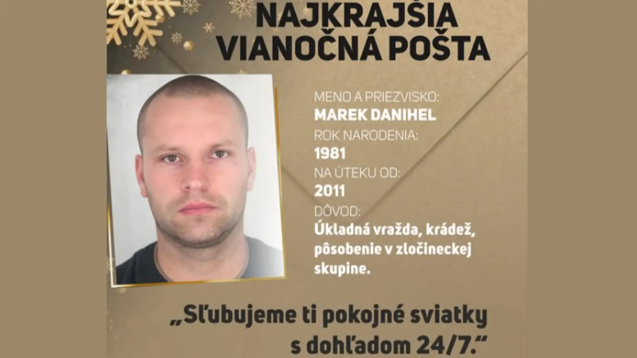 Policajná vianočná pošta. 