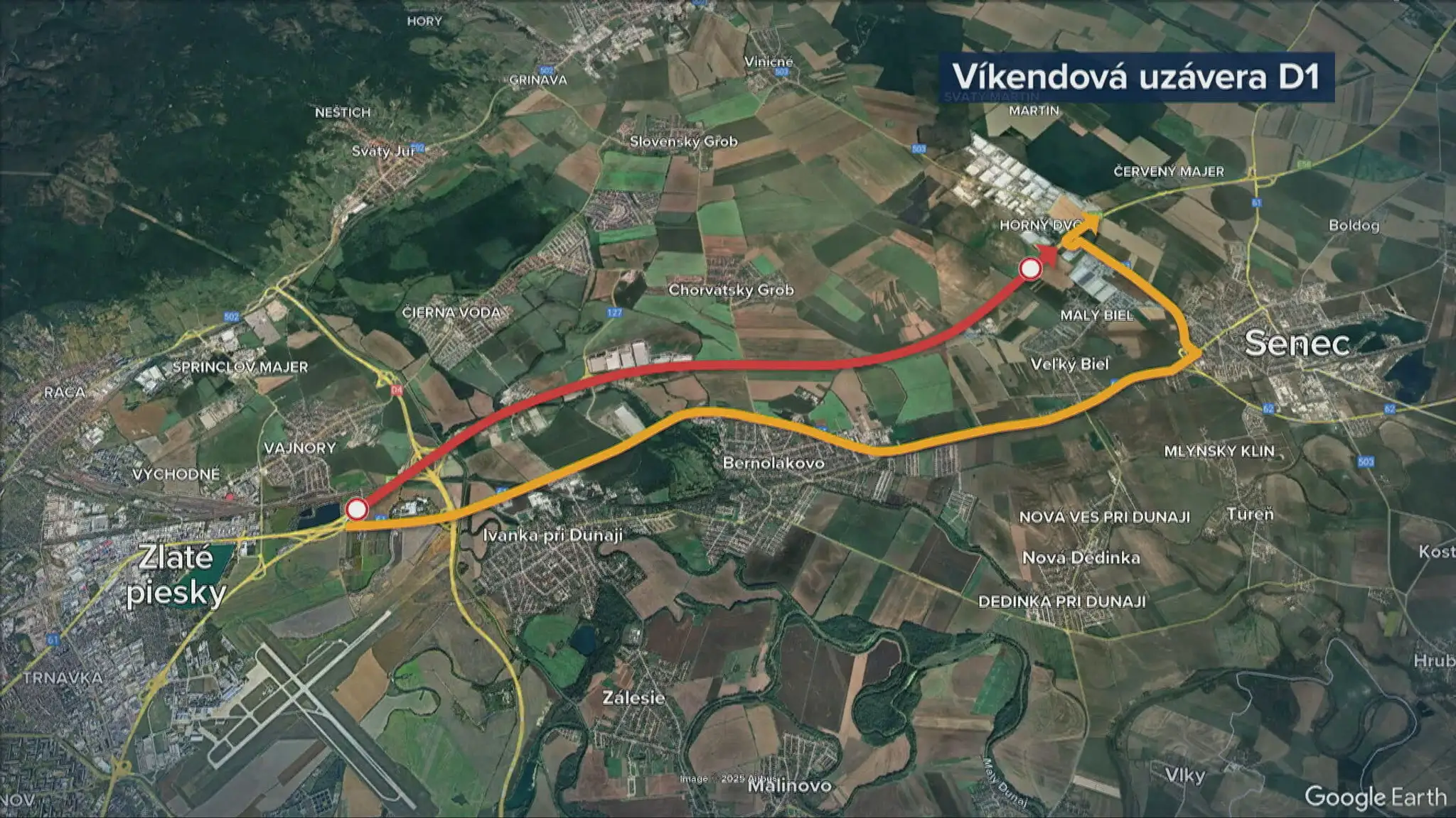 Uzávera diaľnice D1