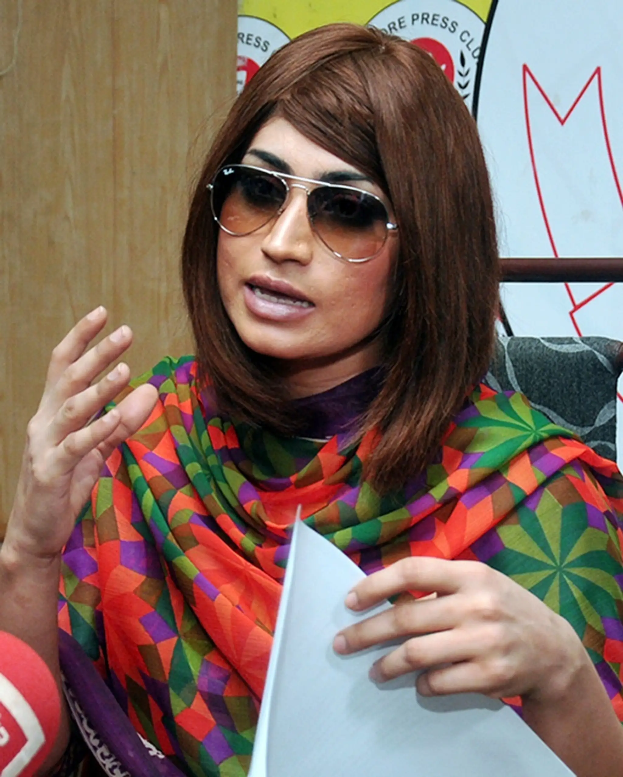 Qandeel Baloch, zavraždená modelka z Pakistanu.