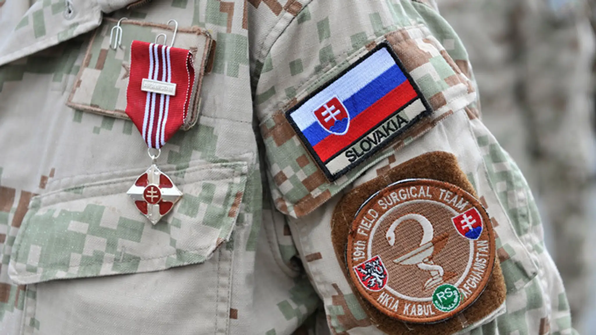 Pamätné medaila za účasť vo vojenskej operácii Resolute Support v Afganistane.
