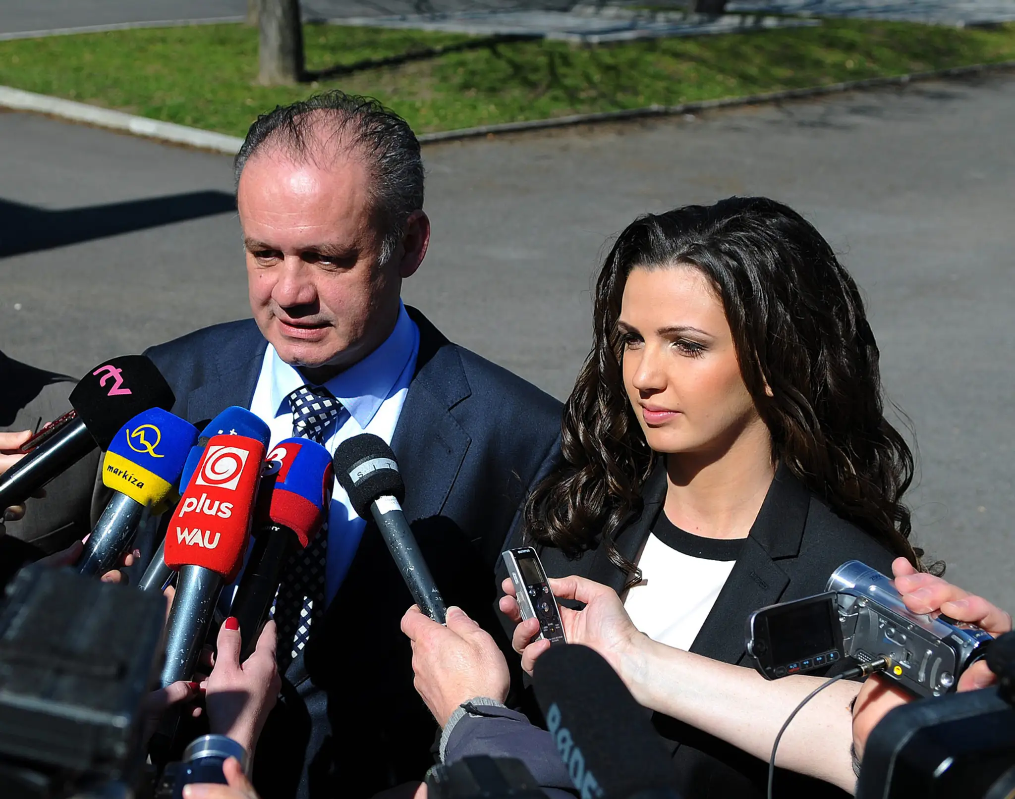 Prezidenta Andrej Kiska s dcérou Natáliou