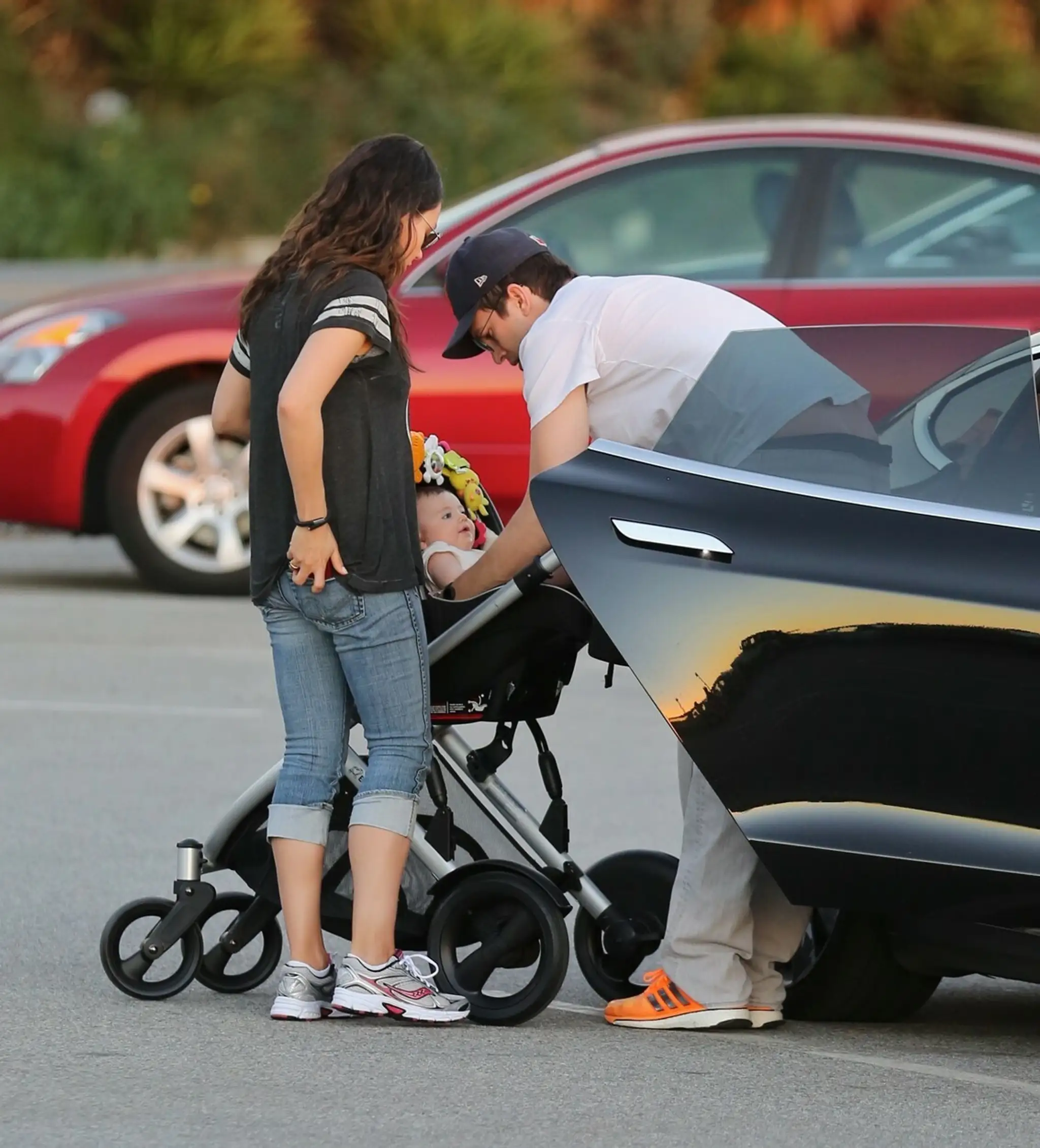 Mila Kunis a Ashton Kutcher s dcérou Wyatt.