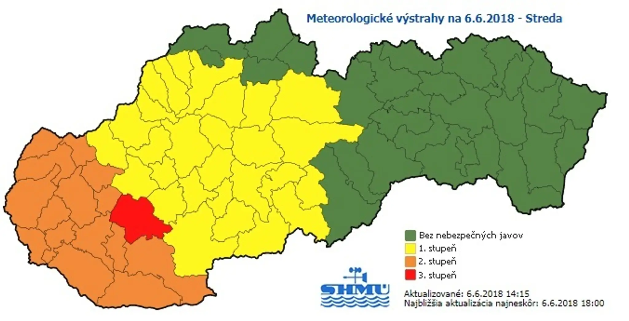 Meteorologické výstrahy.