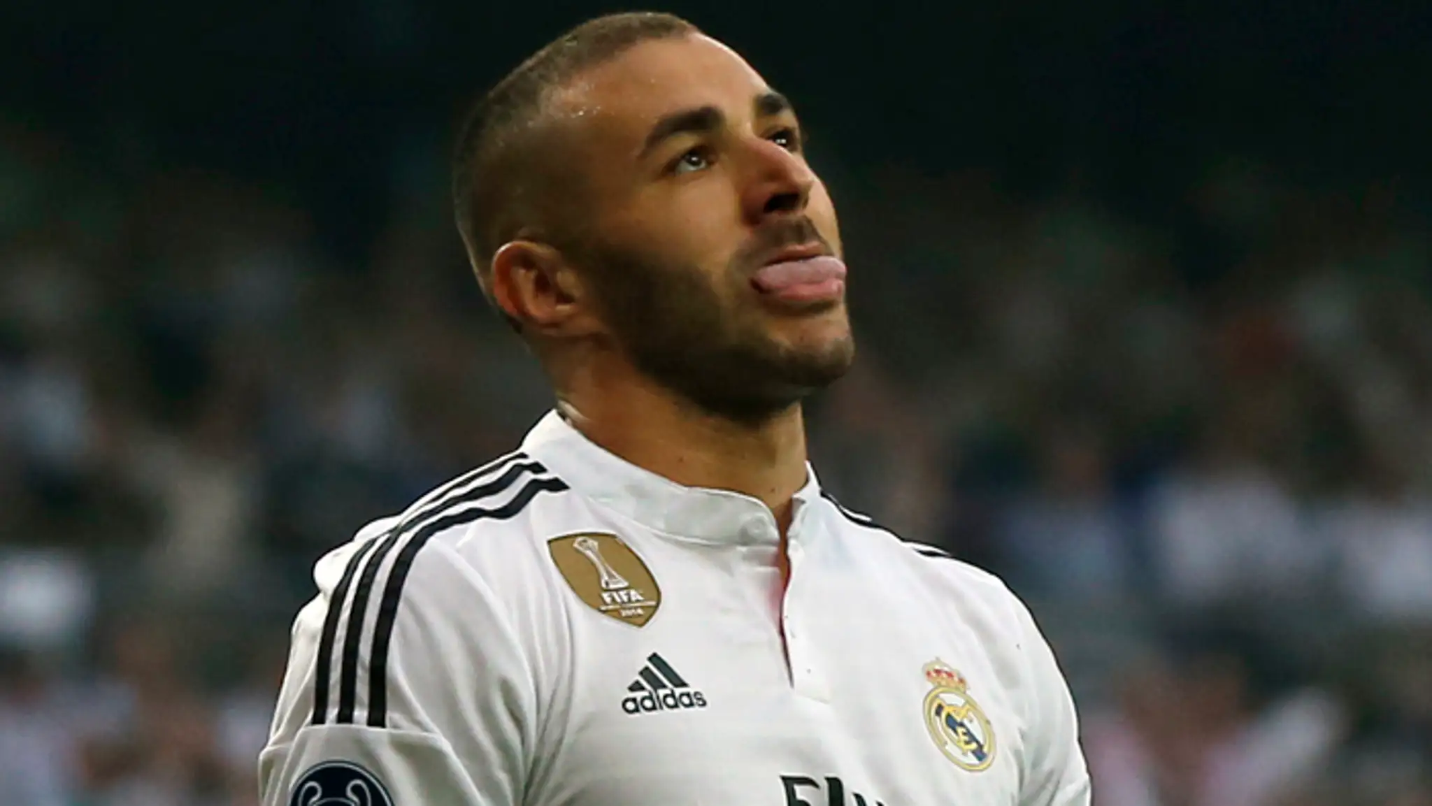 Futbalista Realu Madrid Karim Benzema na archívnej snímke.