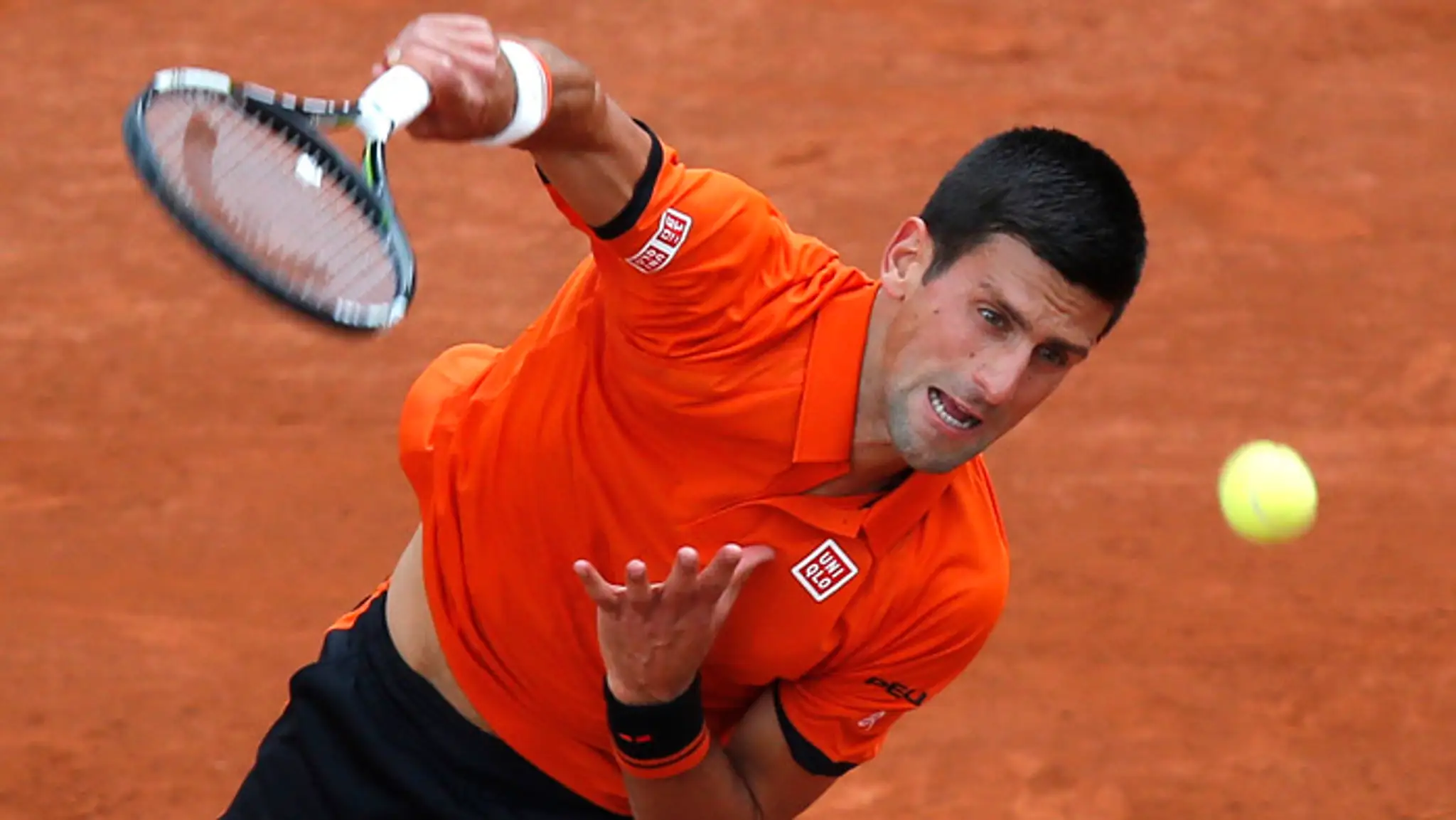 Novak Djokovič na Roland Garros.