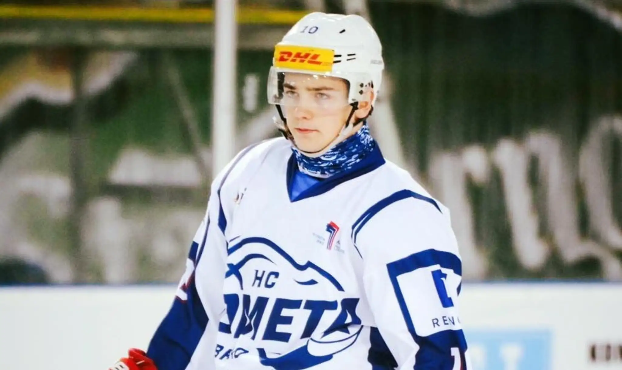 Kristián Lunter v drese HC Kometa Brno.