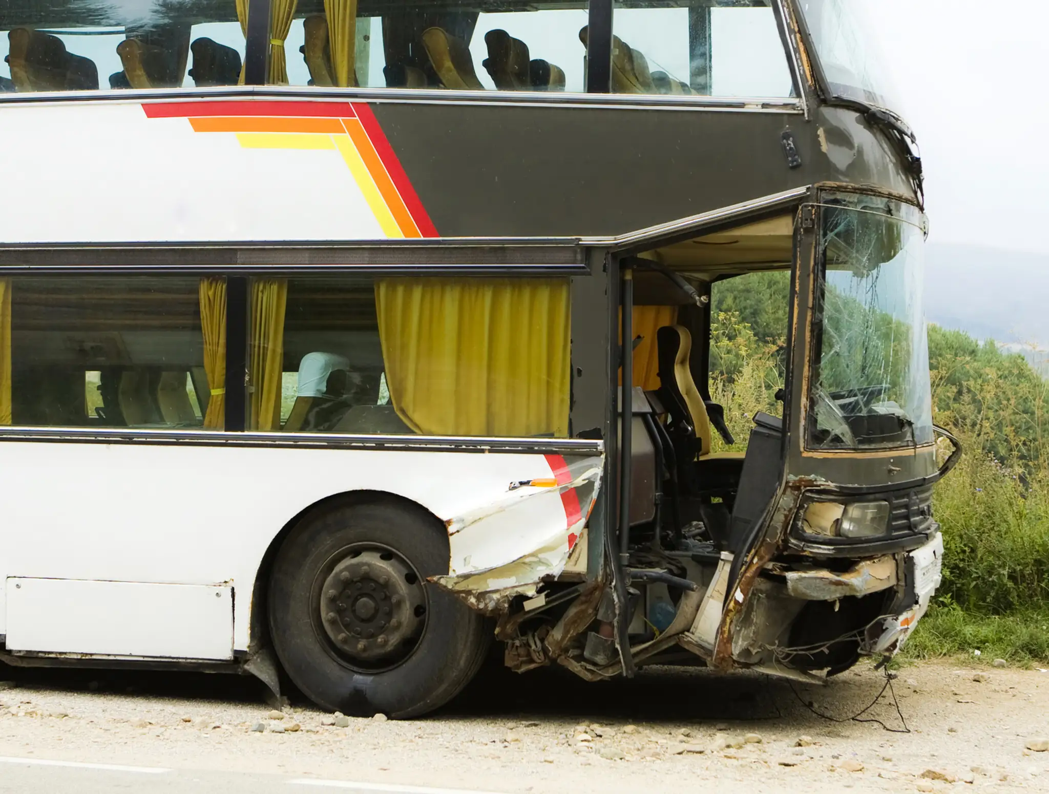 Nehoda autobusu- ilustračná foto.