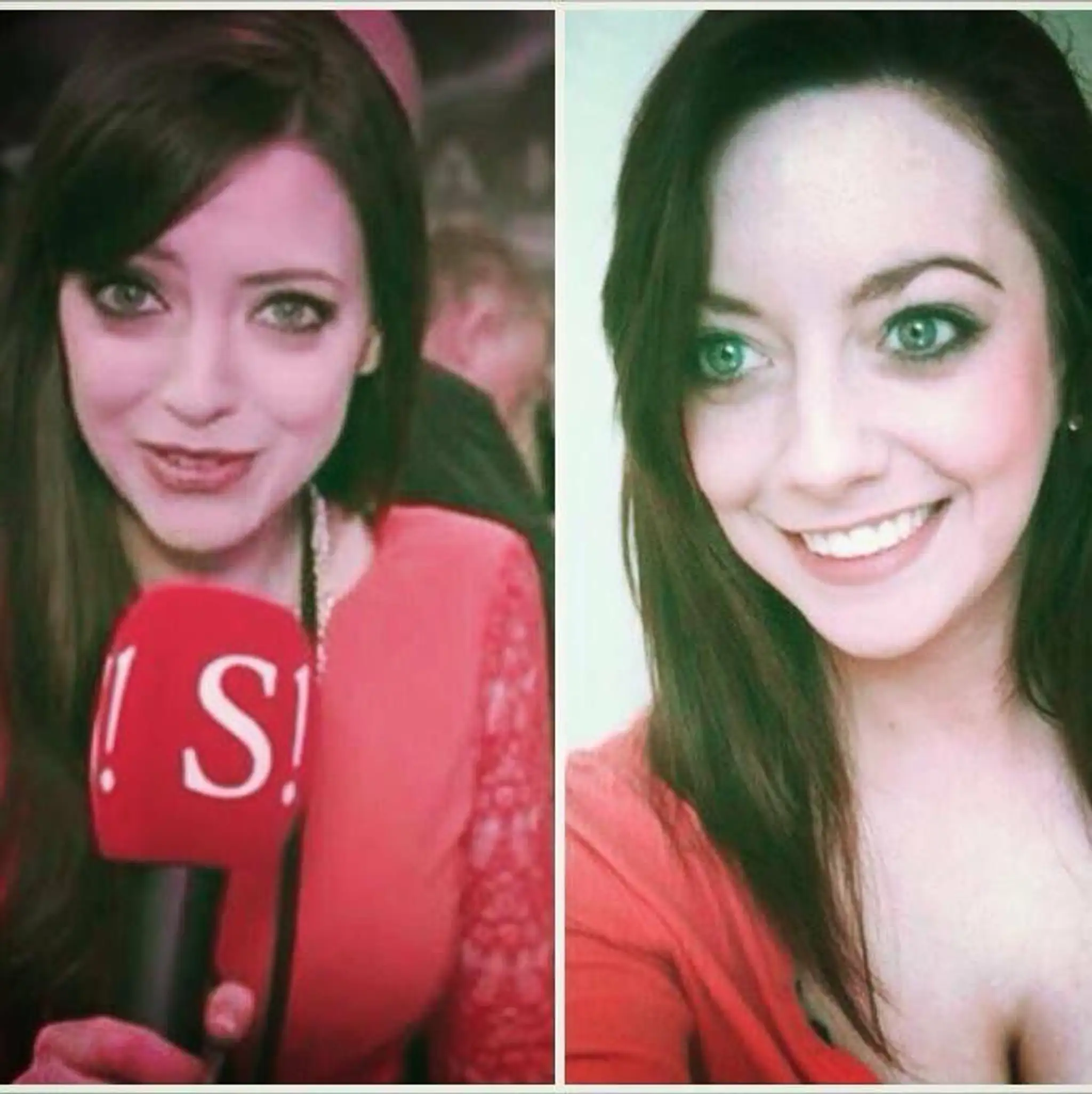 Niamh Geaney (vpravo) s dvojníčkou Karen Branigan.