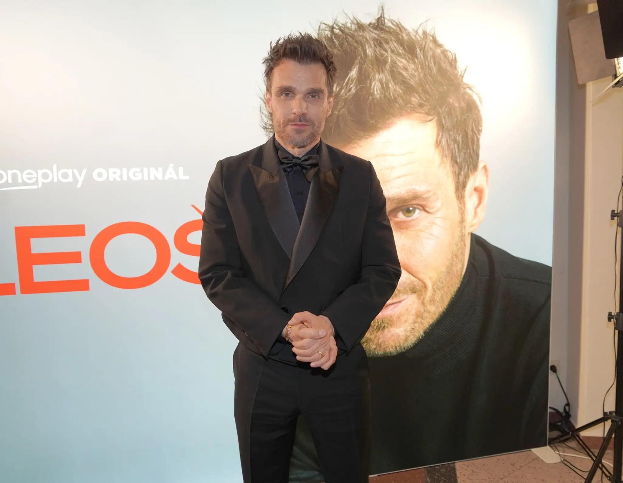 Leoš Mareš na premiére minisérie o jeho živote.