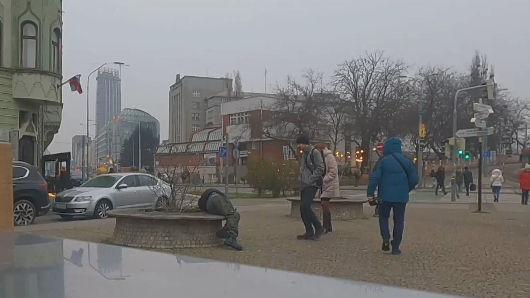 Záber zo skrytej kamery.