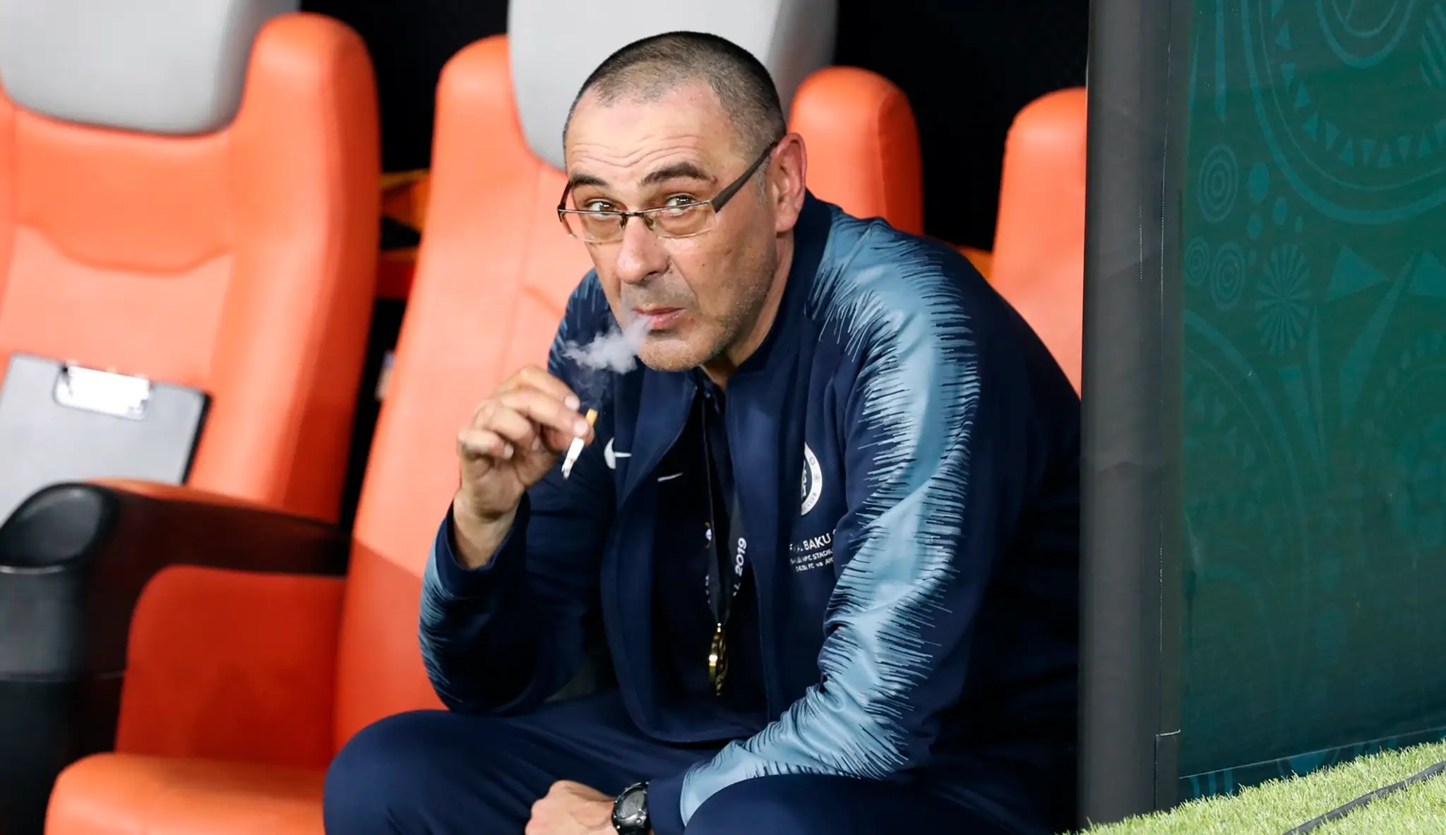 Maurizio Sarri s cigaretou.